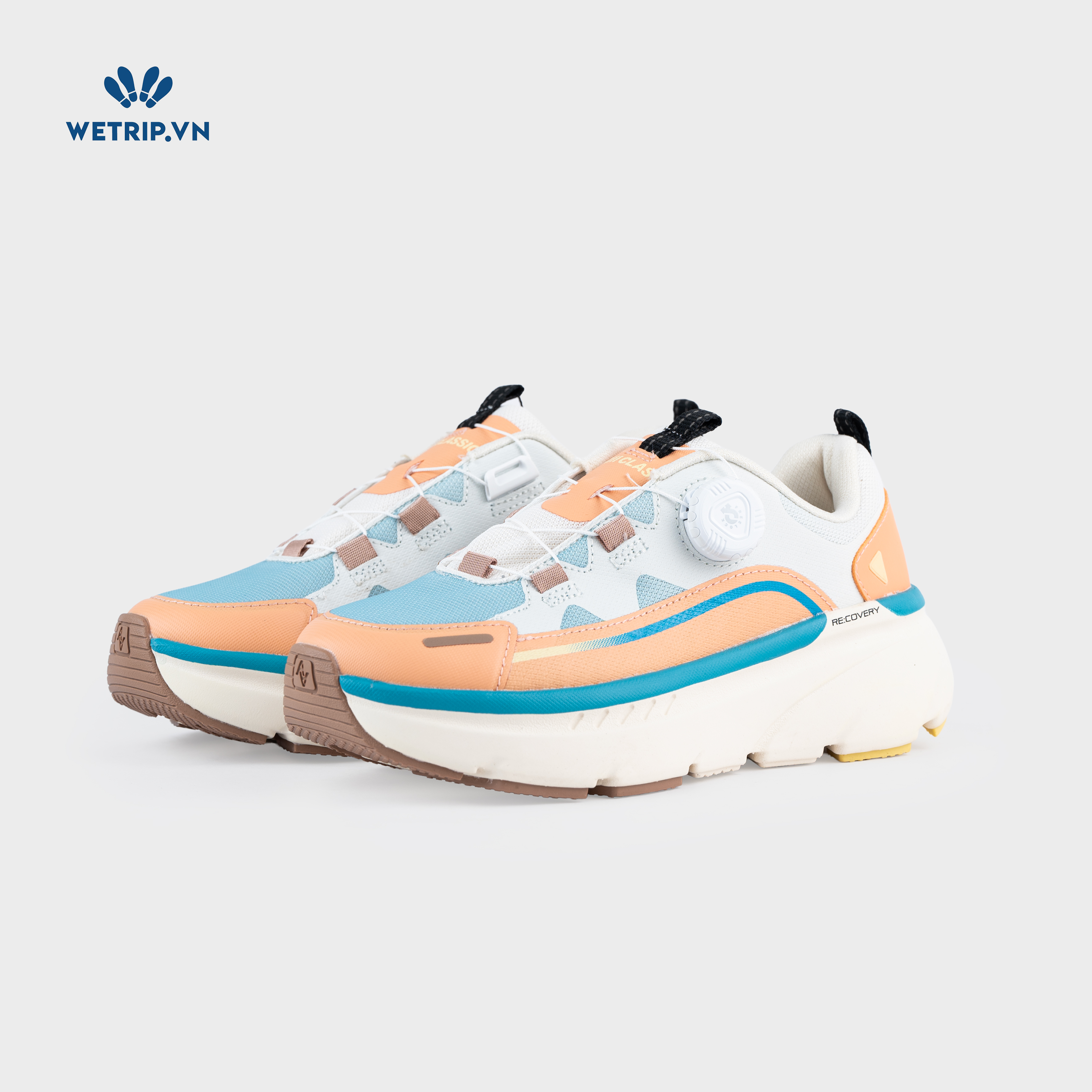 Sneakers Akiii Classic (Cam Phối Xanh) Mã SN-AKCL-005-C