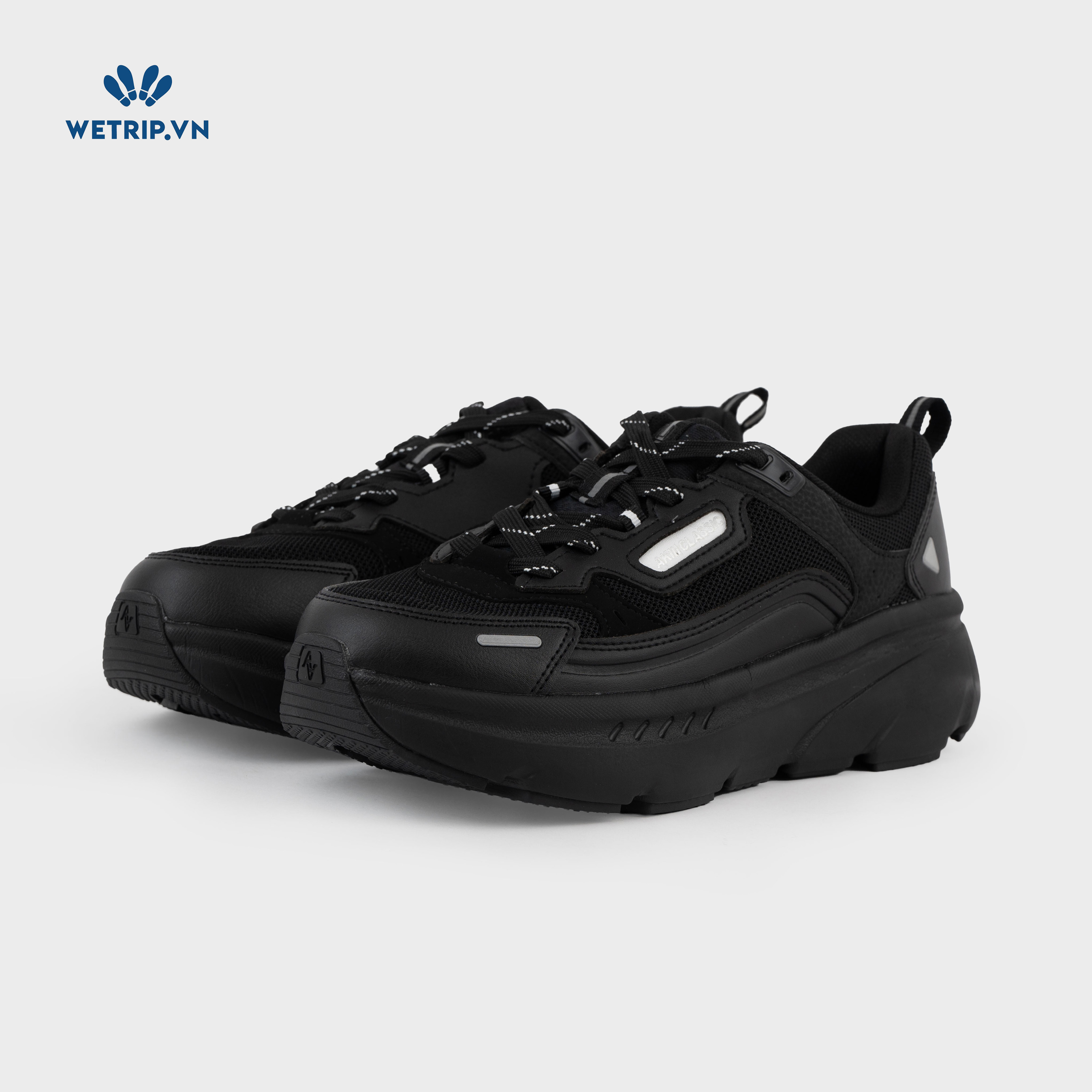 Sneakers Akiii Classic (Đen phối trắng) Mã SN-AKCL-007-A2