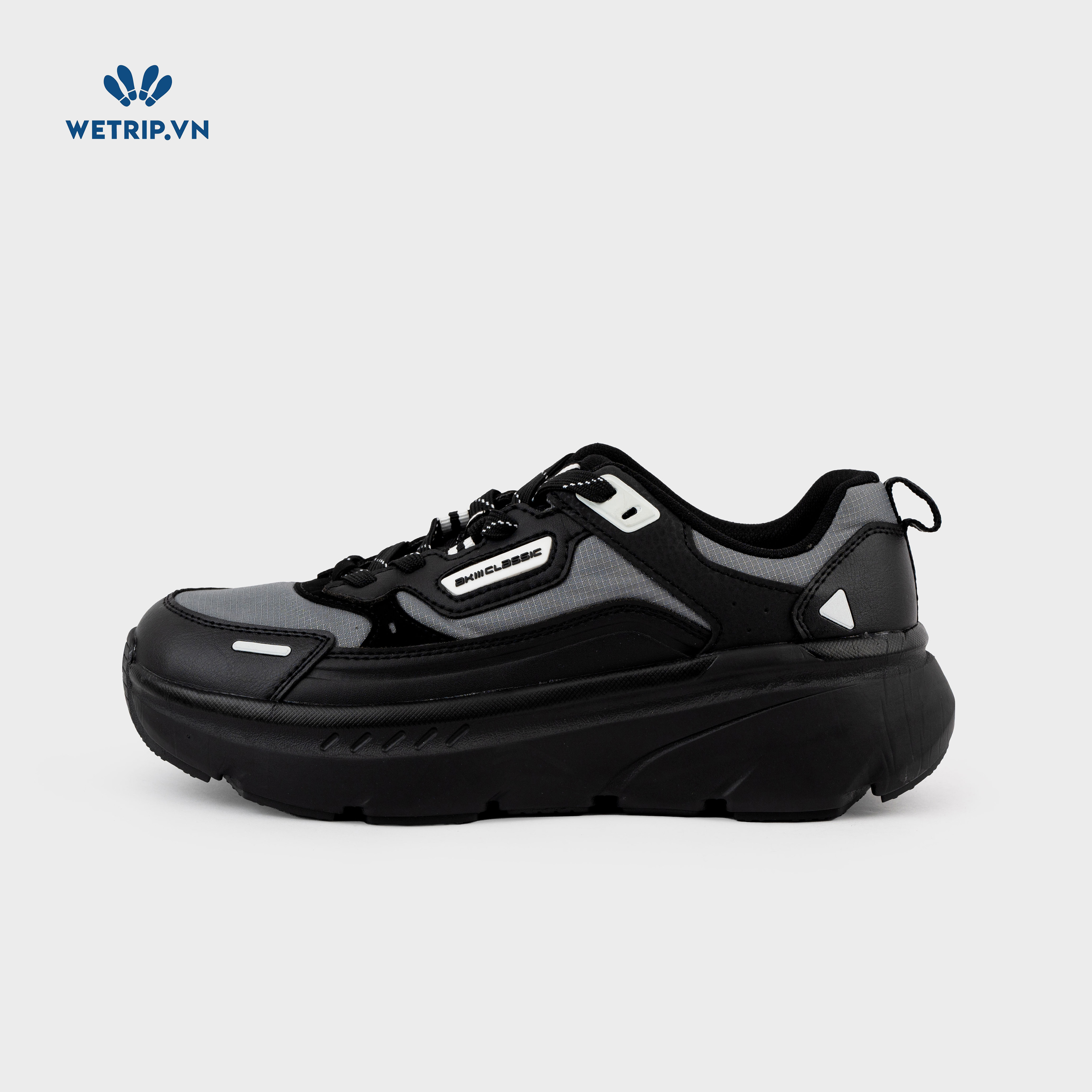 Sneakers Akiii Classic (Đen phối xám) Mã SN-AKCL-007-A3