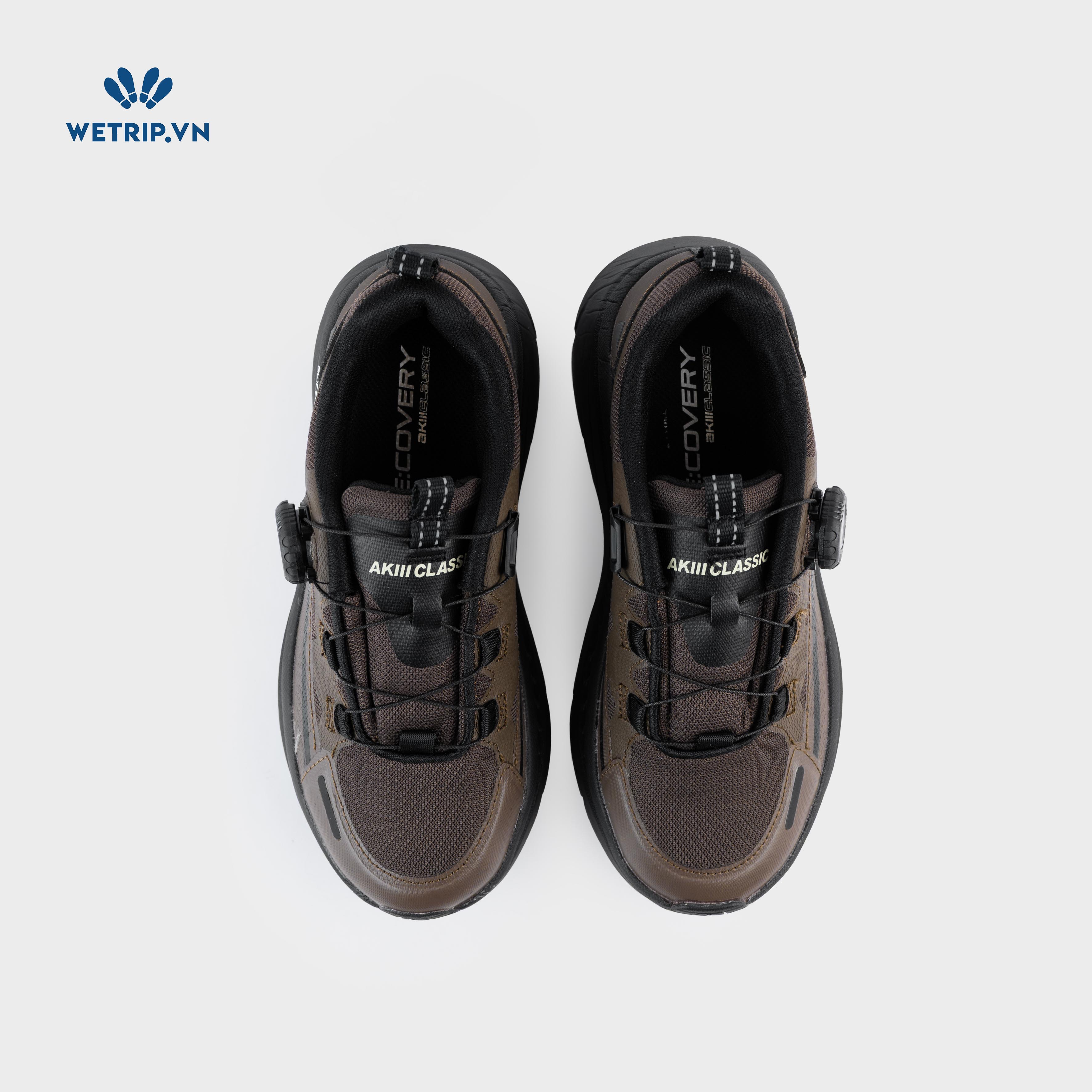 Sneakers Akiii Classic (Nâu đế đen) Mã SN-AKCL-005-H