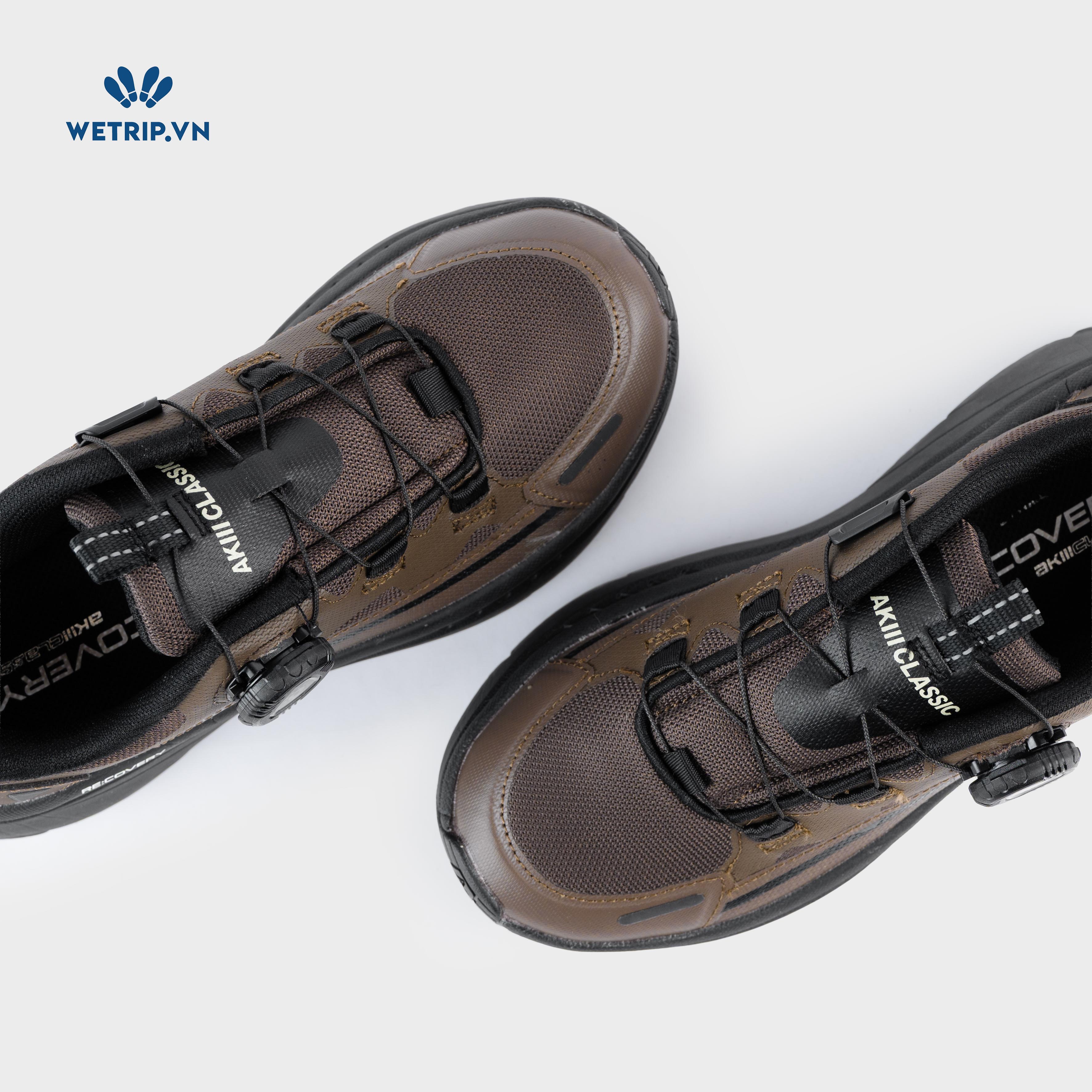 Sneakers Akiii Classic (Nâu đế đen) Mã SN-AKCL-005-H
