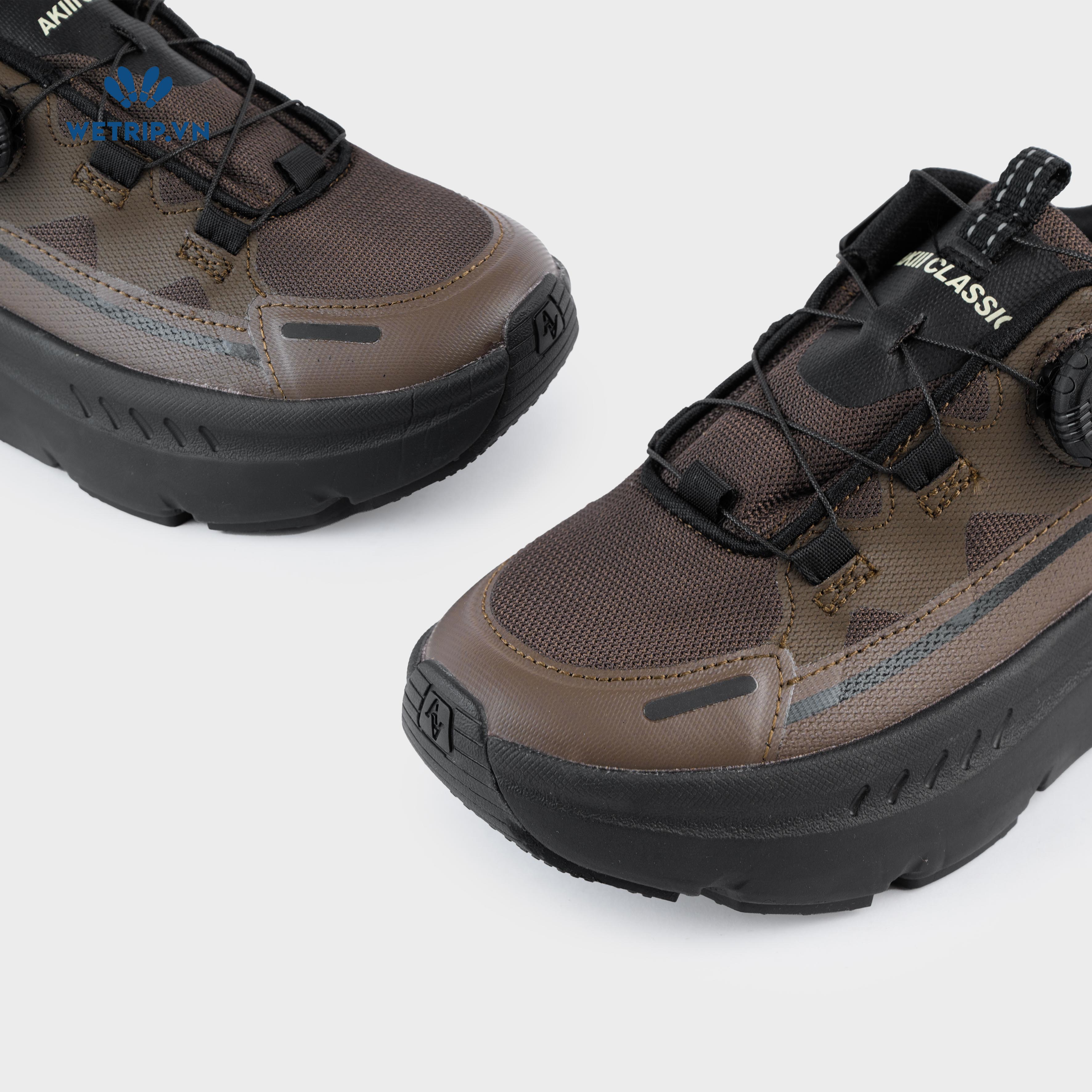 Sneakers Akiii Classic (Nâu đế đen) Mã SN-AKCL-005-H