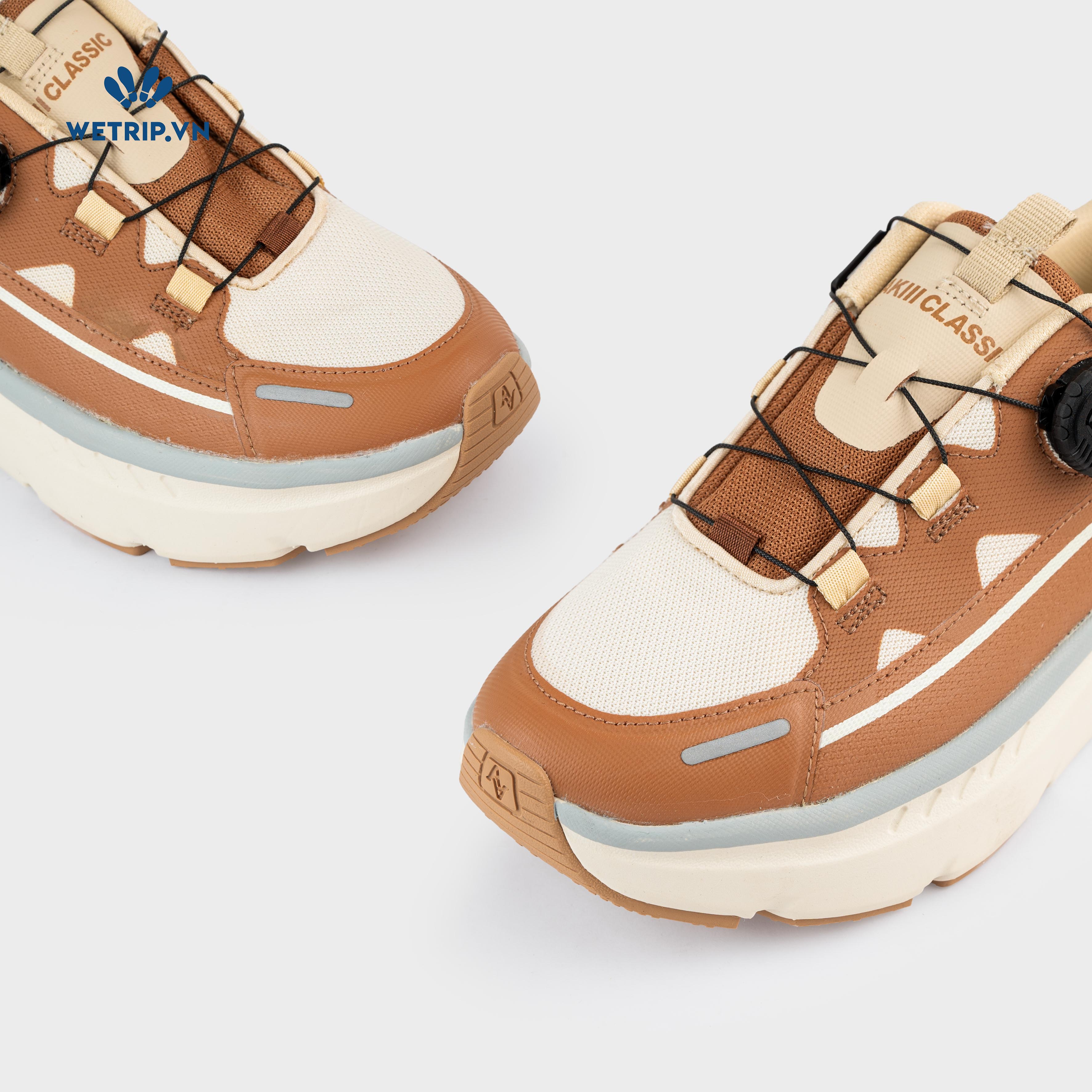Sneakers Akiii Classic (Nâu phối kem) Mã SN-AKCL-005-J