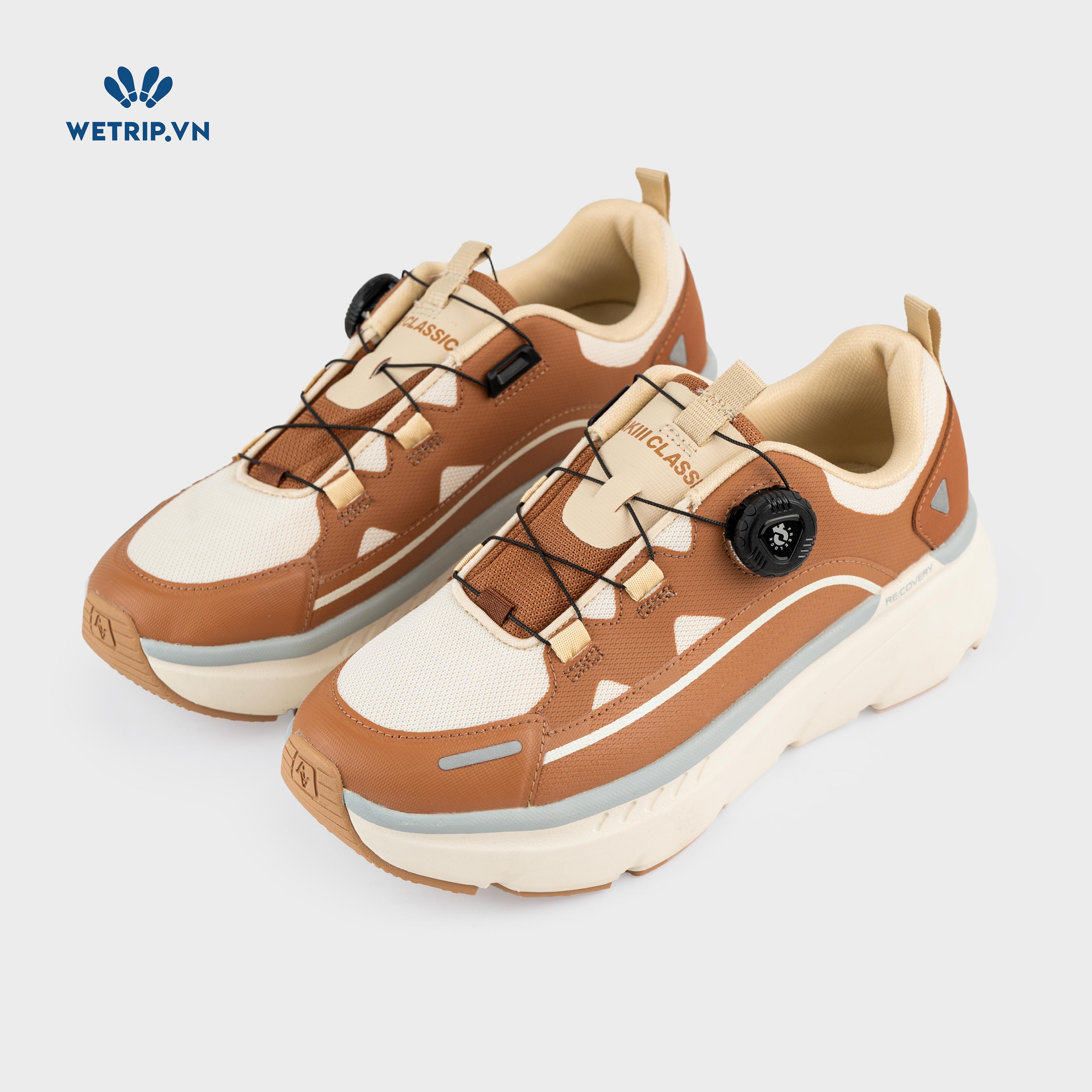 Sneakers Akiii Classic (Nâu phối kem) Mã SN-AKCL-005-J
