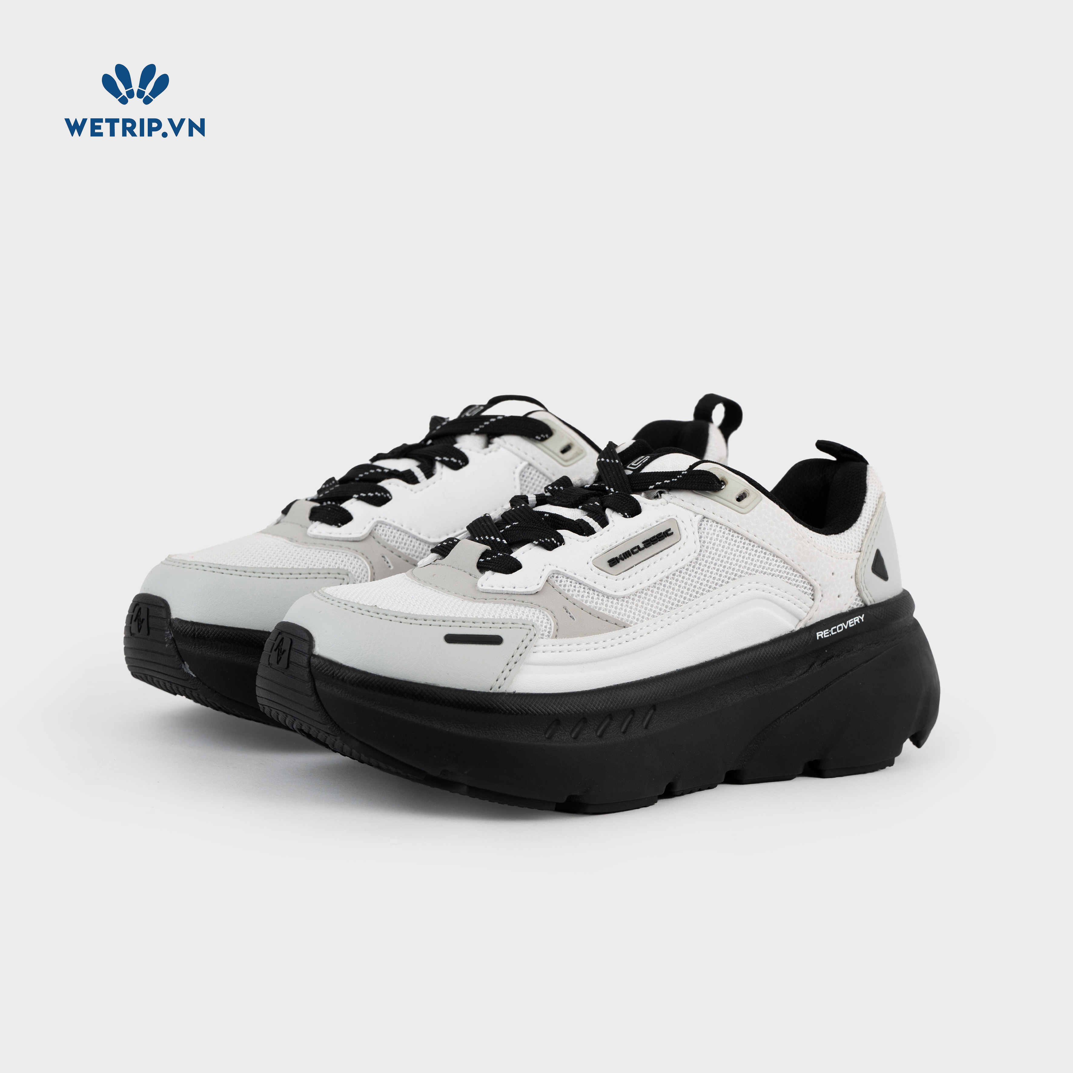 Sneakers Akiii Classic (Trắng đế đen) Mã SN-AKCL-007-H