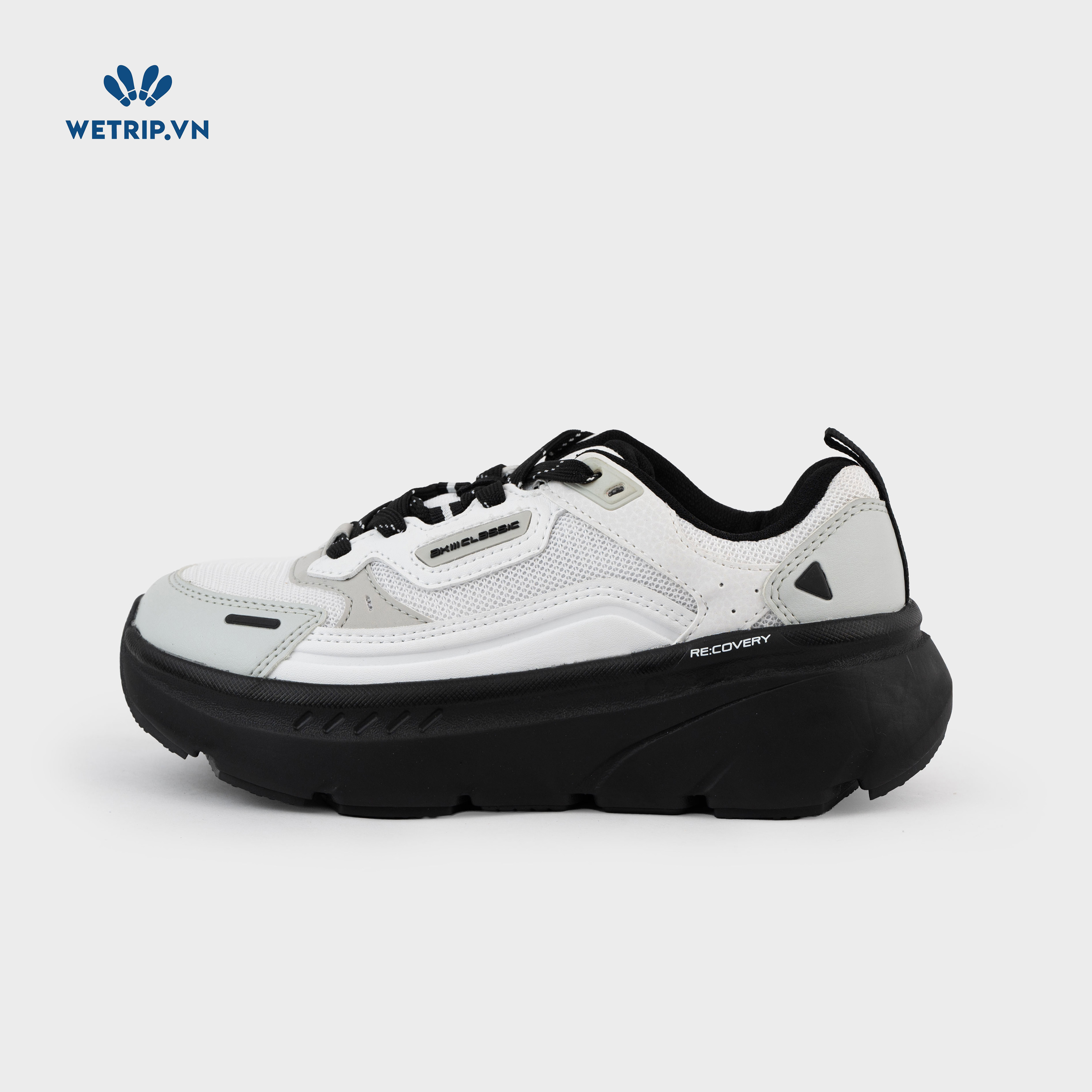Sneakers Akiii Classic (Trắng đế đen) Mã SN-AKCL-007-H