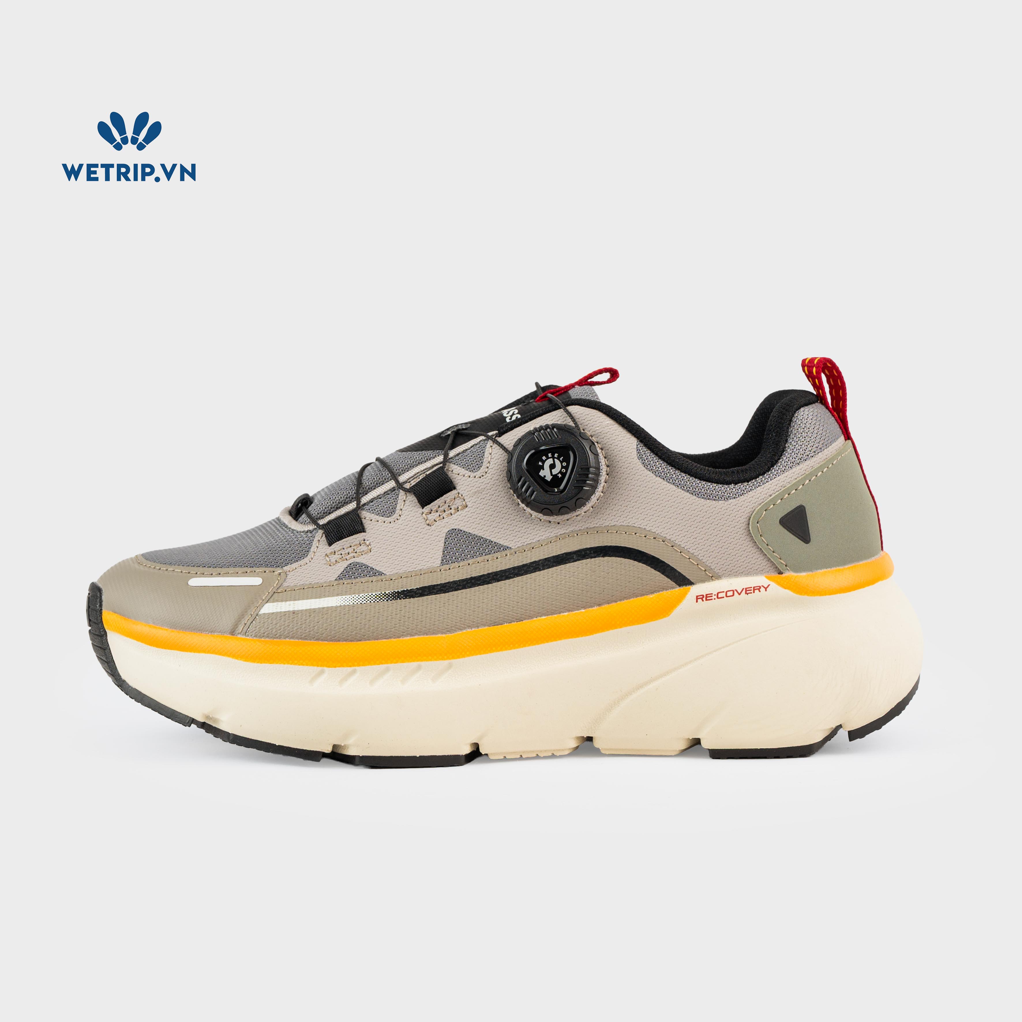 Sneakers Akiii Classic (Xám vạch vàng) Mã SN-AKCL-005-K
