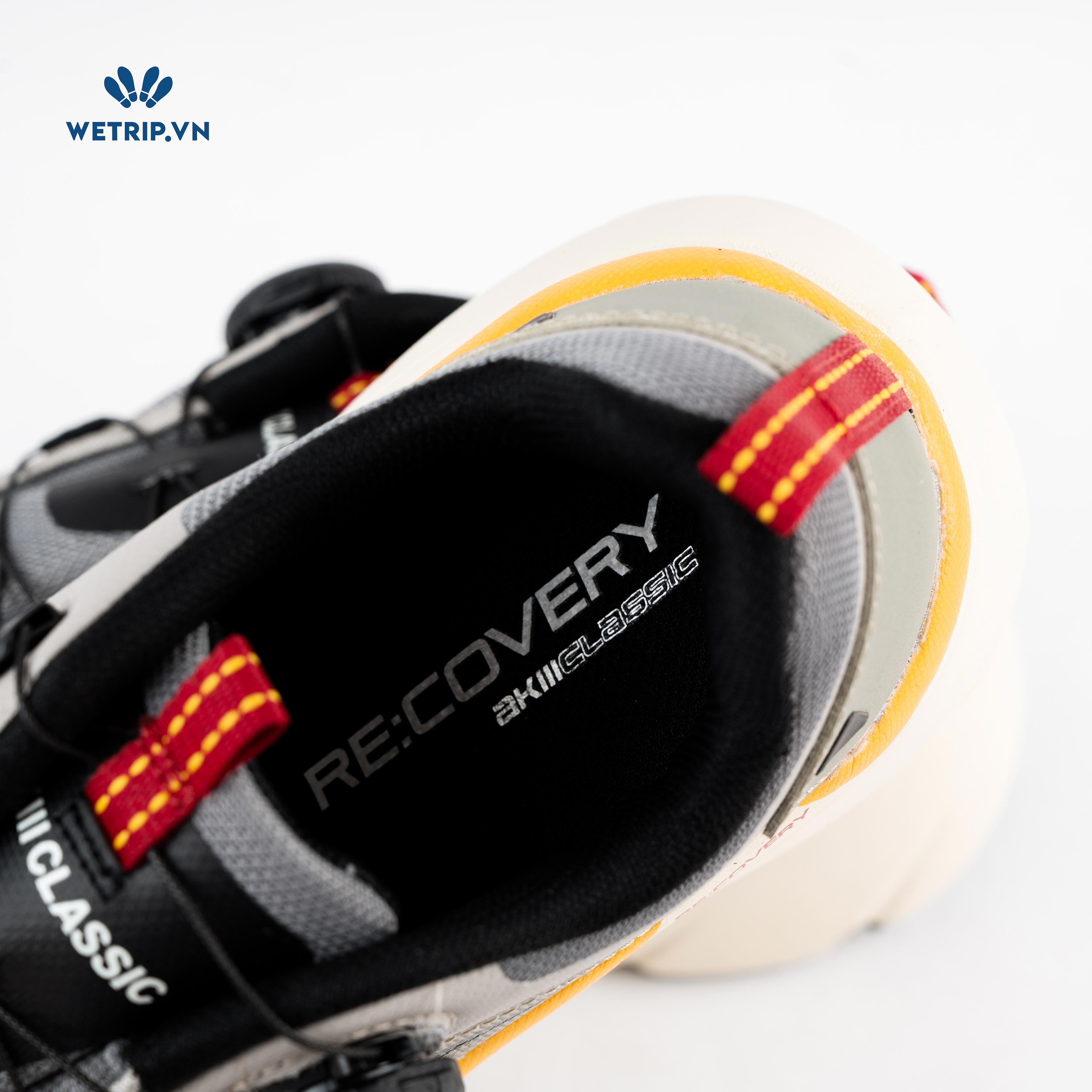Sneakers Akiii Classic (Xám vạch vàng) Mã SN-AKCL-005-K