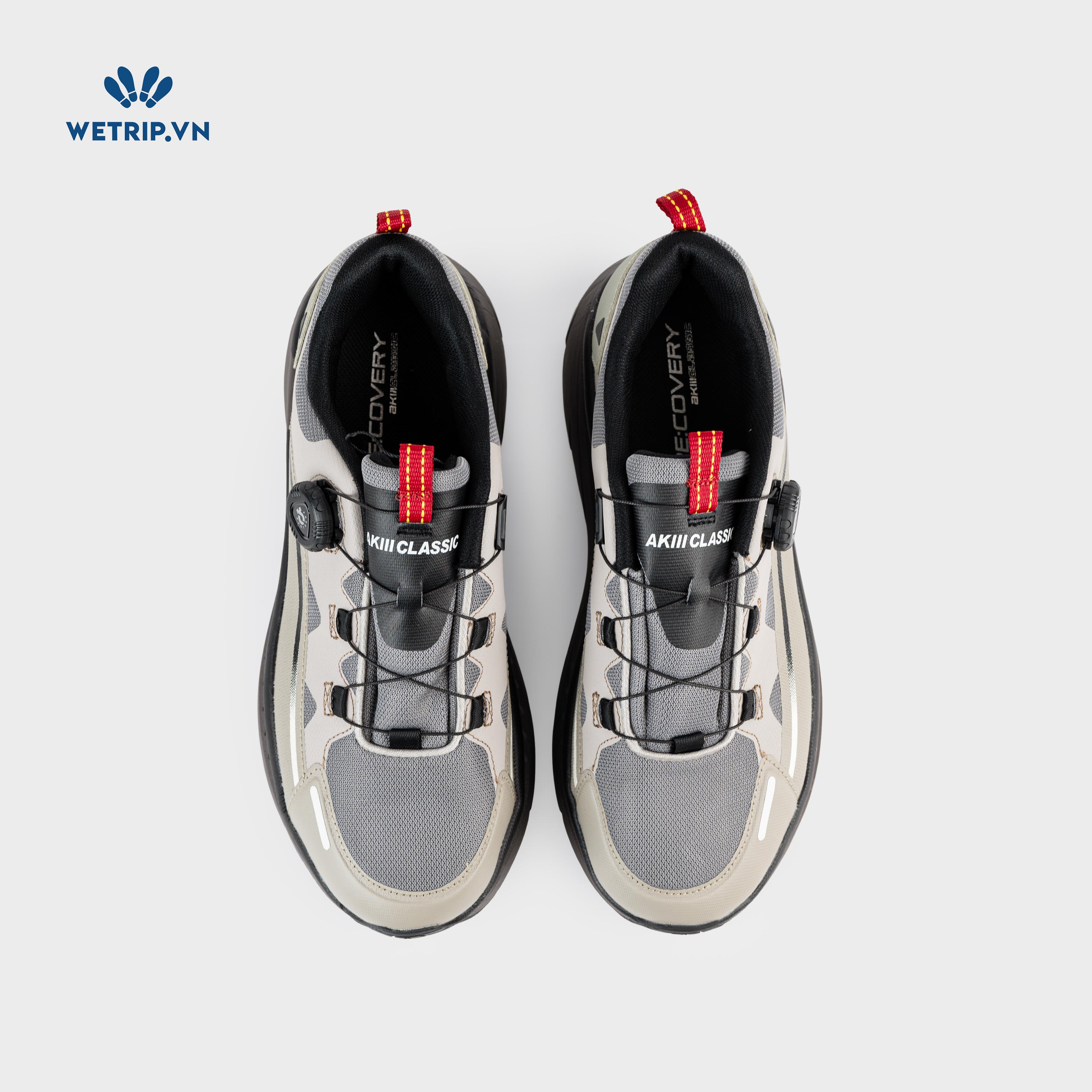 Sneakers Akiii Classic (Xanh nhạt đế nâu) Mã SN-AKCL-005-N