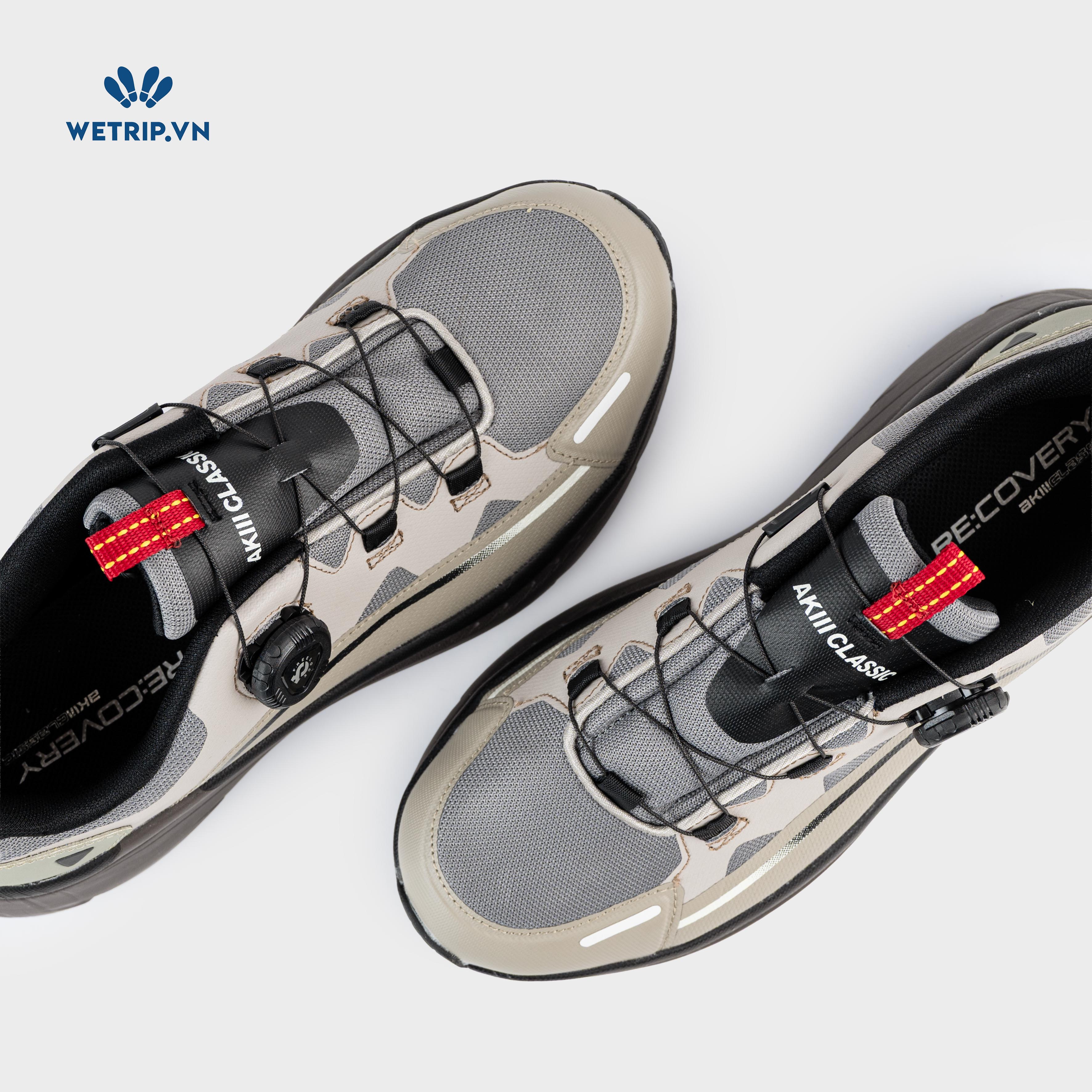 Sneakers Akiii Classic (Xanh nhạt đế nâu) Mã SN-AKCL-005-N