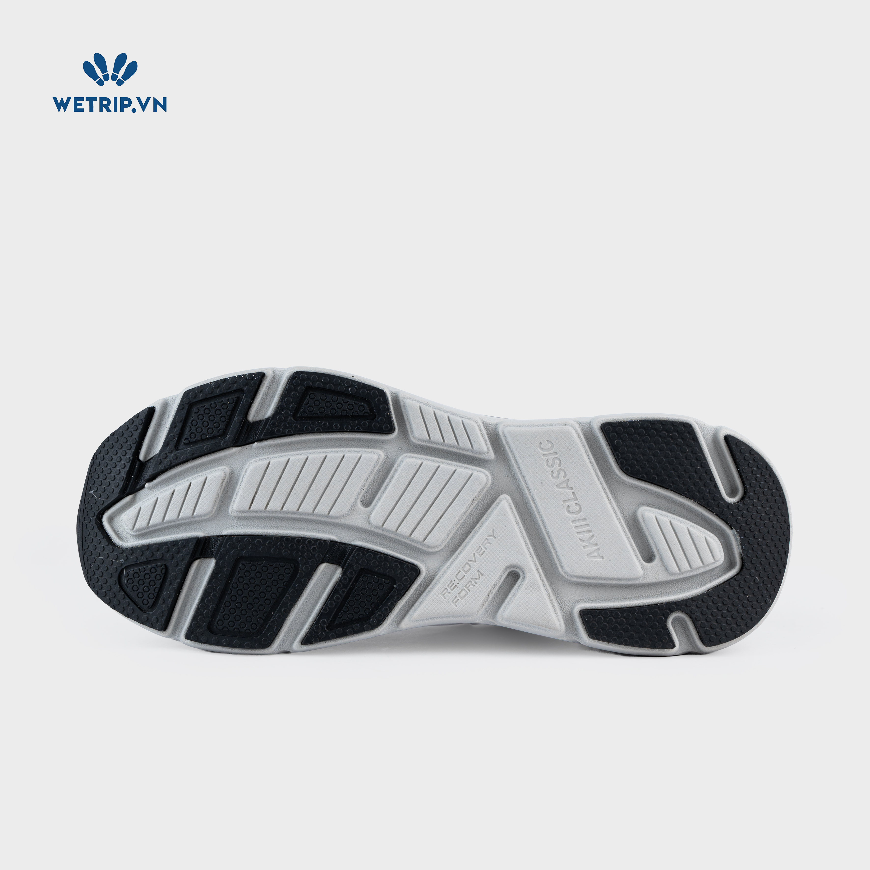 Sneakers Akiii Classic (ghi viền xám) Mã SN-AKCL-005-D