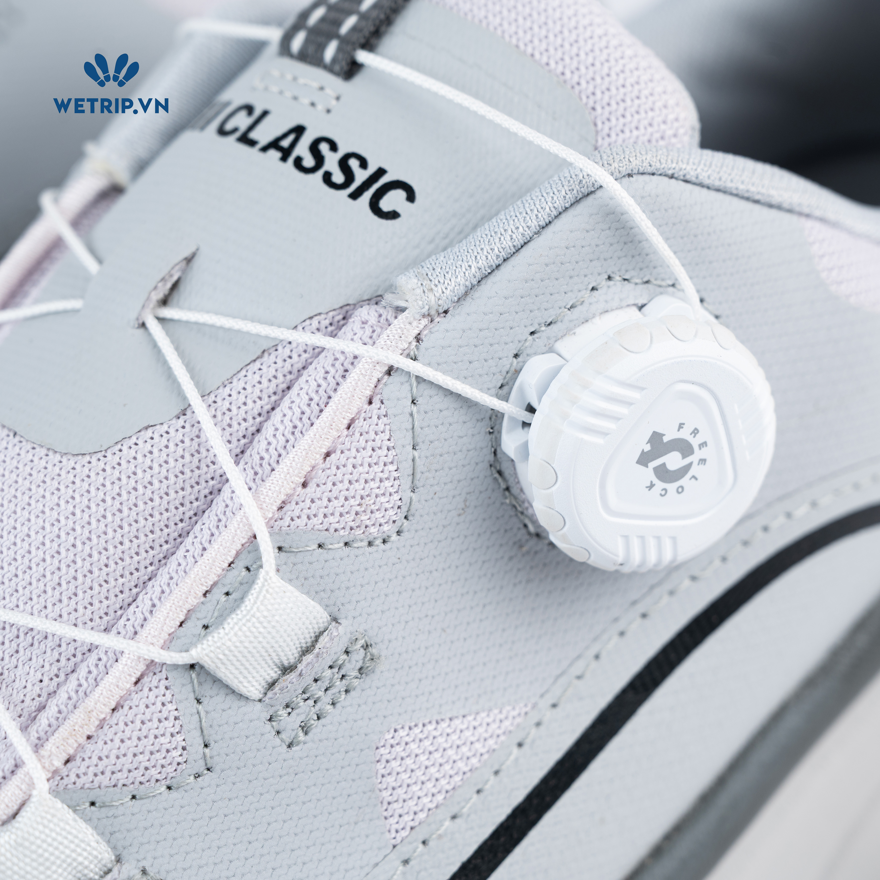 Sneakers Akiii Classic (ghi viền xám) Mã SN-AKCL-005-D
