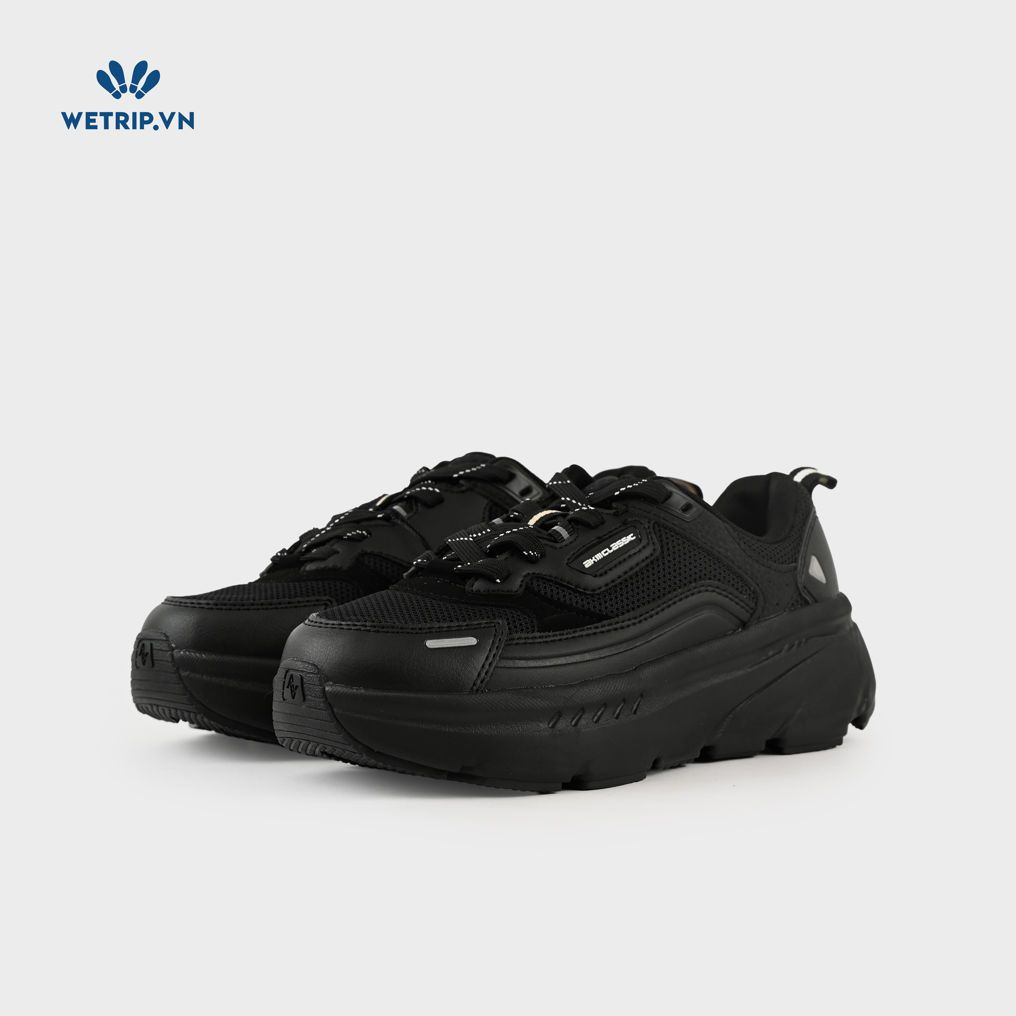Sneakers Akiii Classic (unisex) Mã -007-A (Đen)