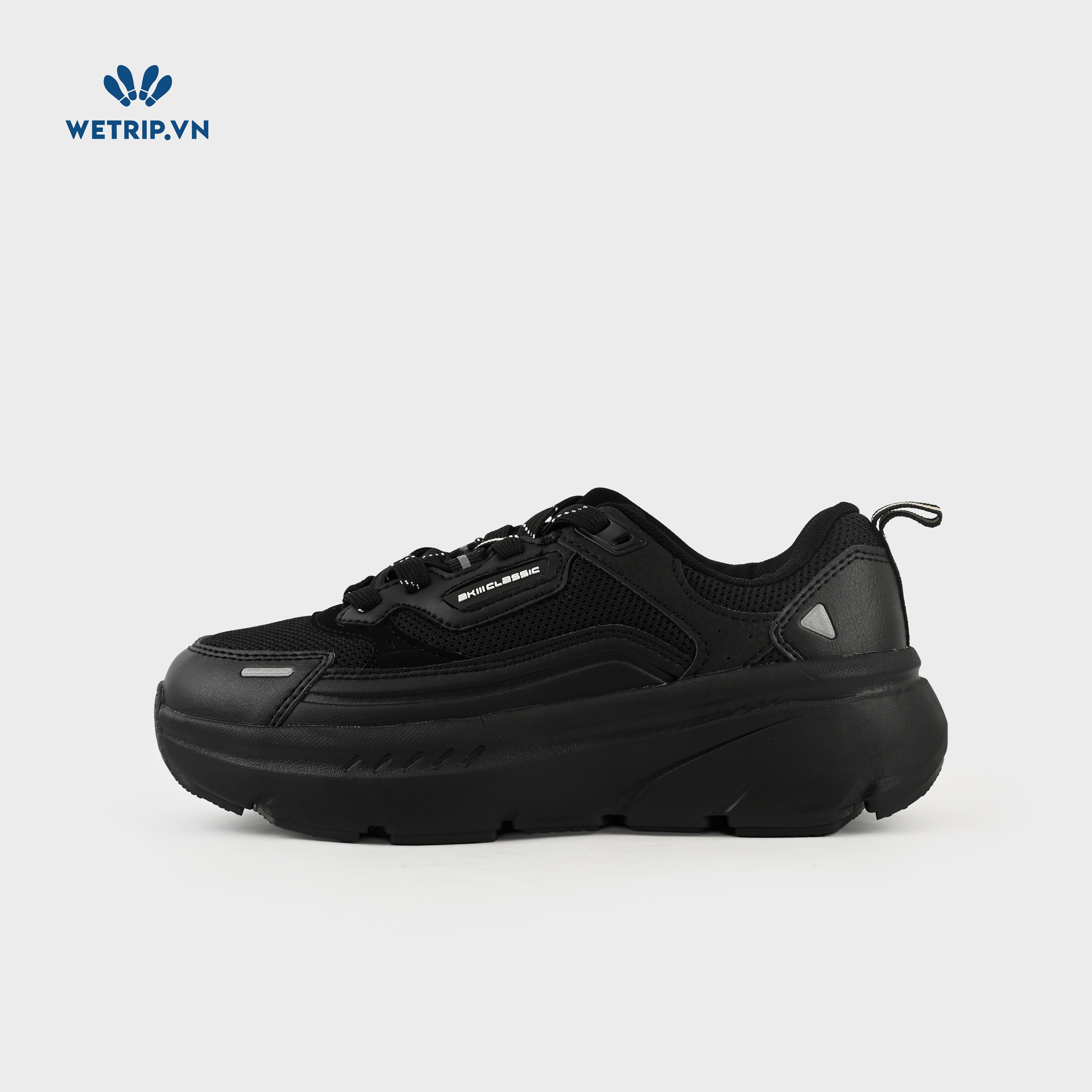 Sneakers Akiii Classic (unisex) Mã -007-A (Đen)