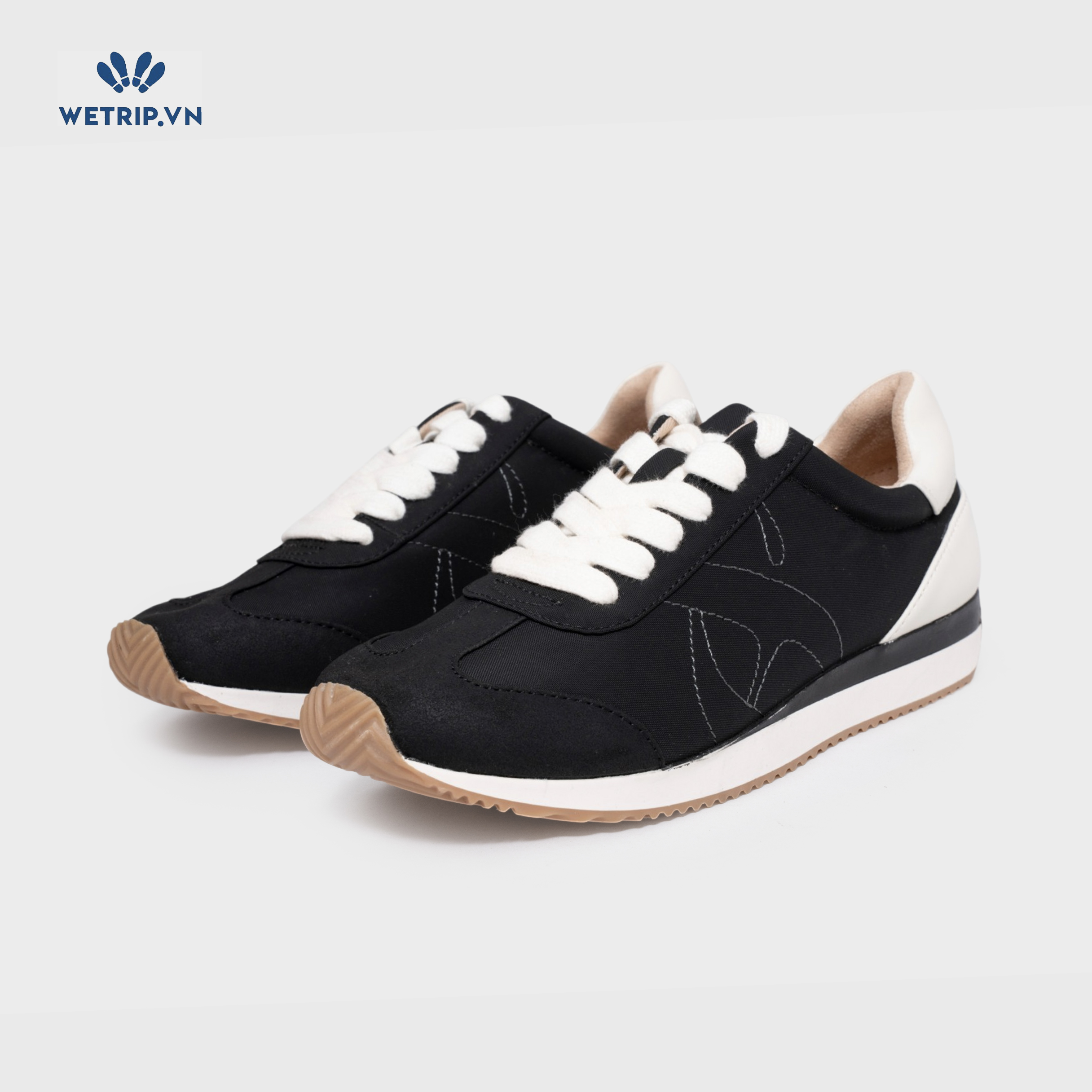 Sneakers Loft (đen gót trắng) Mã SN-LOFT-001-A