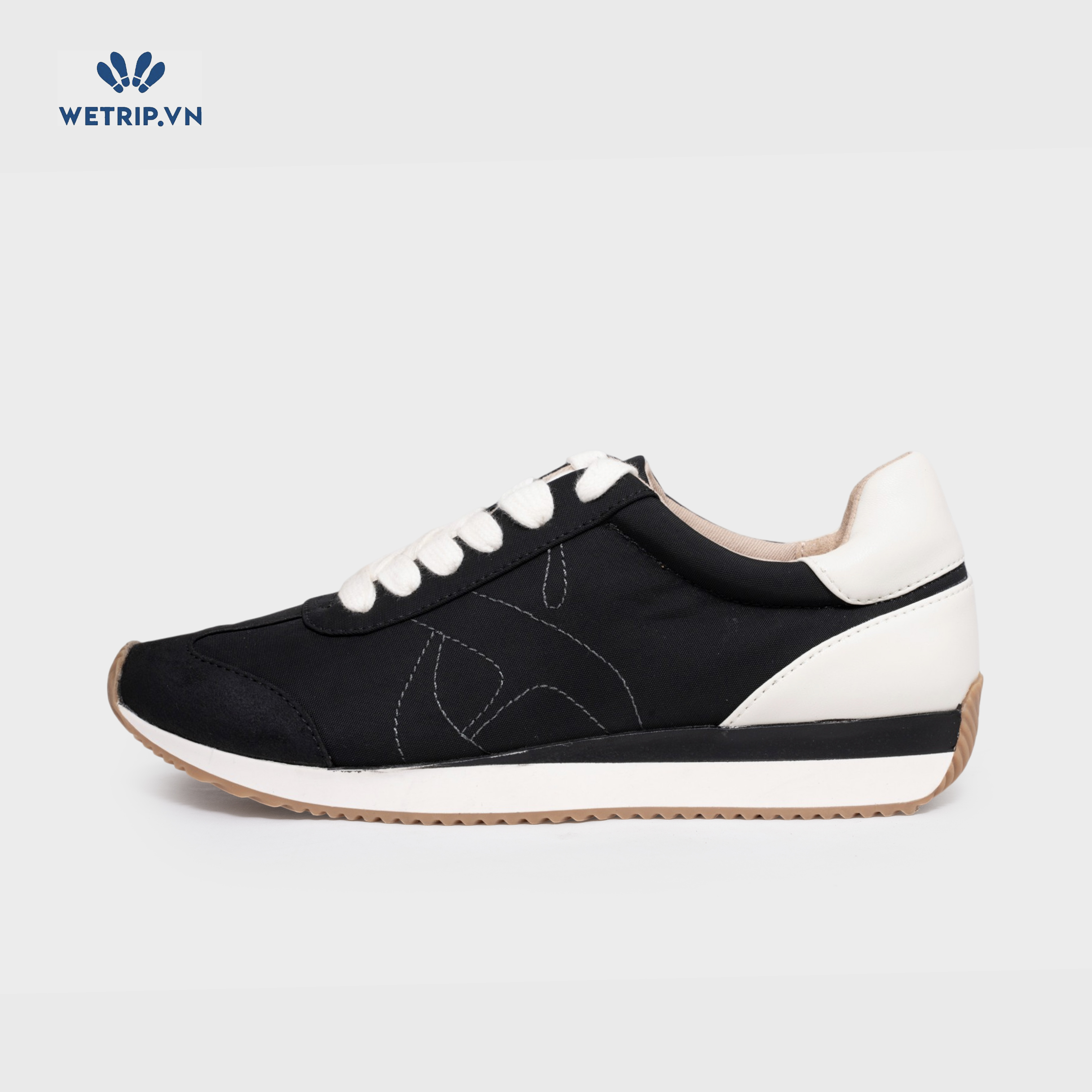 Sneakers Loft (đen gót trắng) Mã SN-LOFT-001-A