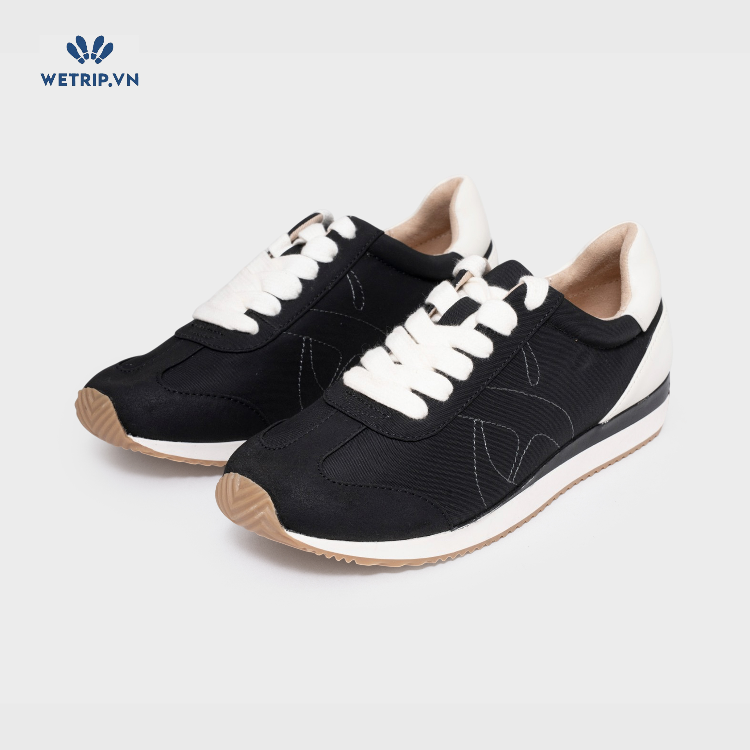 Sneakers Loft (đen gót trắng) Mã SN-LOFT-001-A