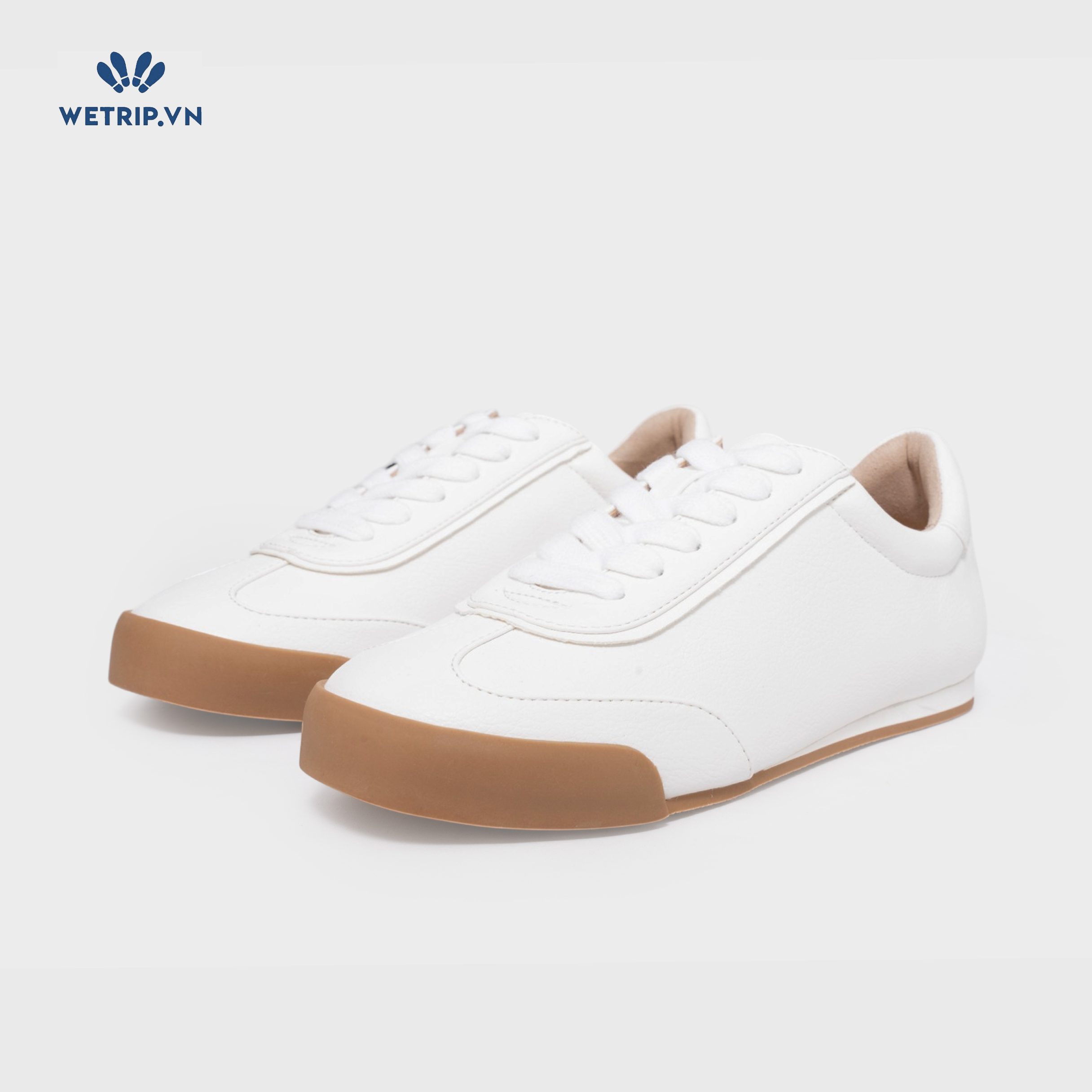 Sneakers Loft (trắng đế nâu) Mã SN-LOFT-006-A