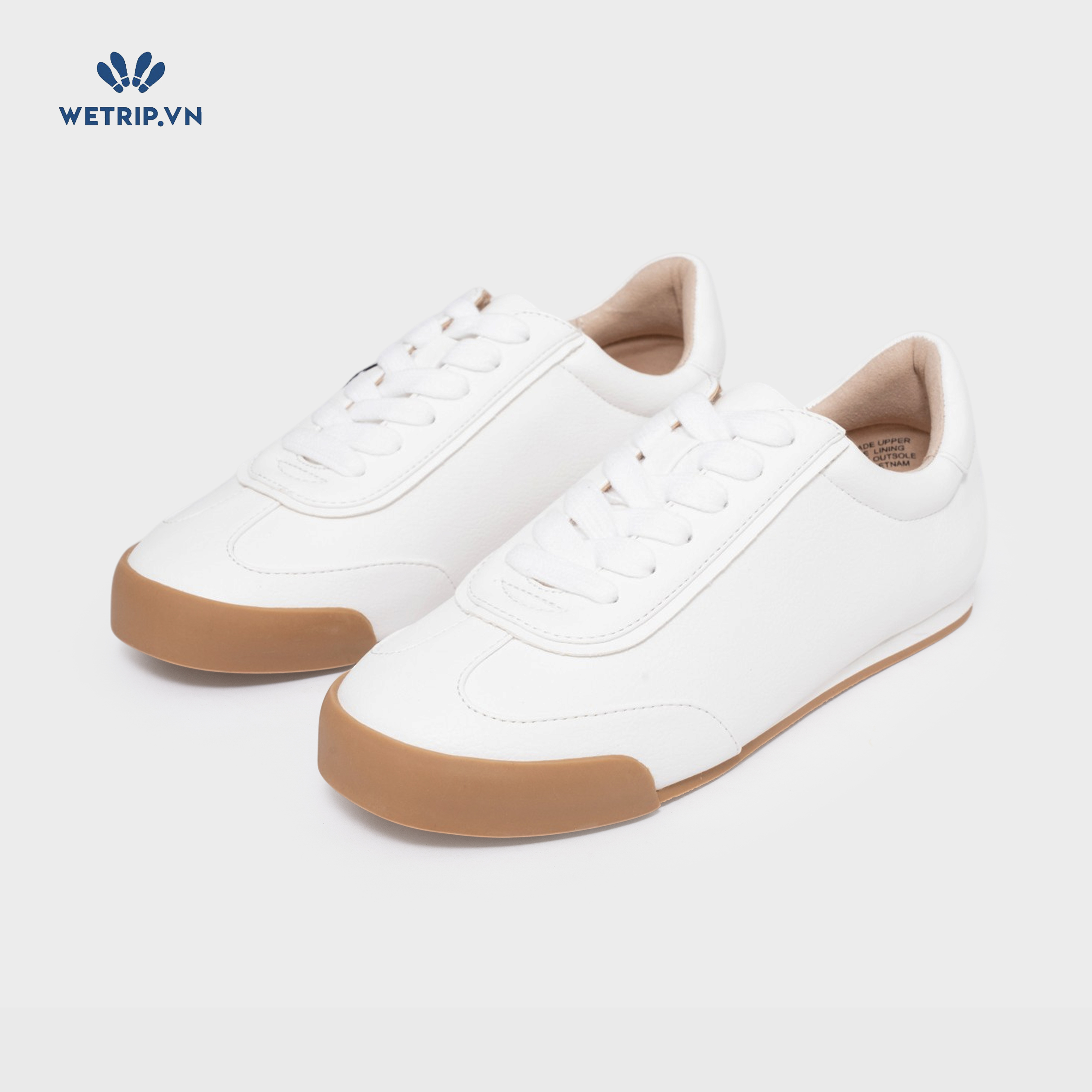 Sneakers Loft (trắng đế nâu) Mã SN-LOFT-006-A