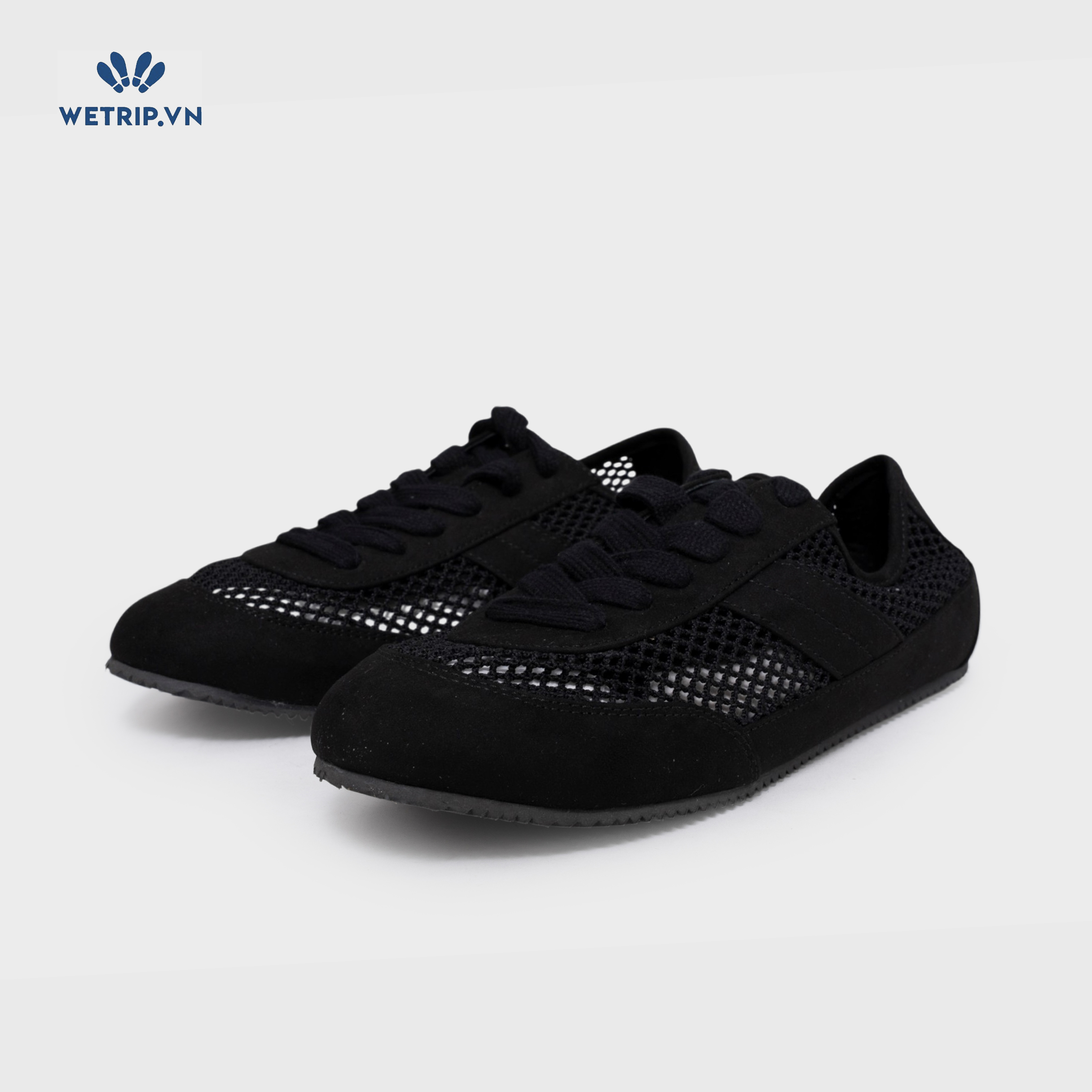 Sneakers Loft (vải phối lưới, đen) Mã SN-LOFT-003-A