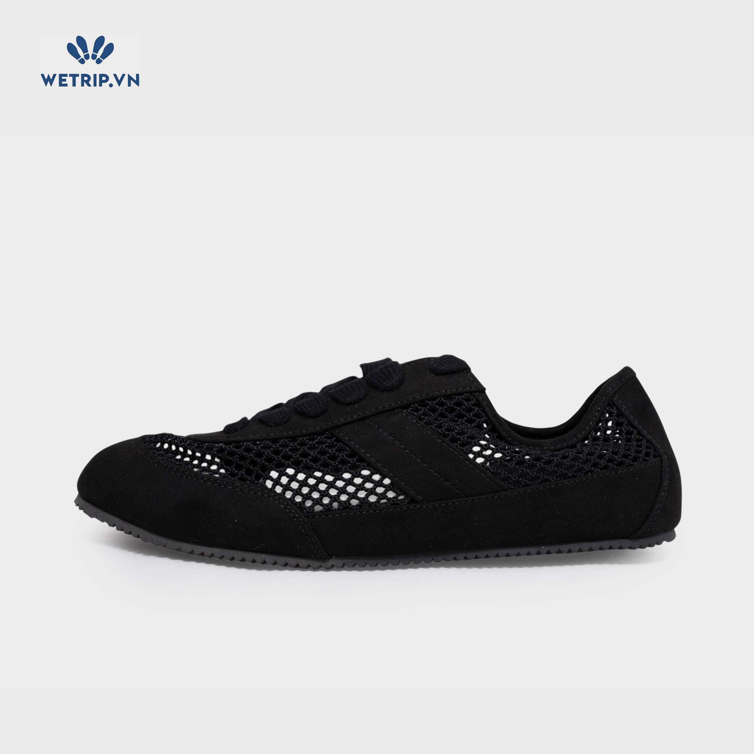 Sneakers Loft (vải phối lưới, đen) Mã SN-LOFT-003-A