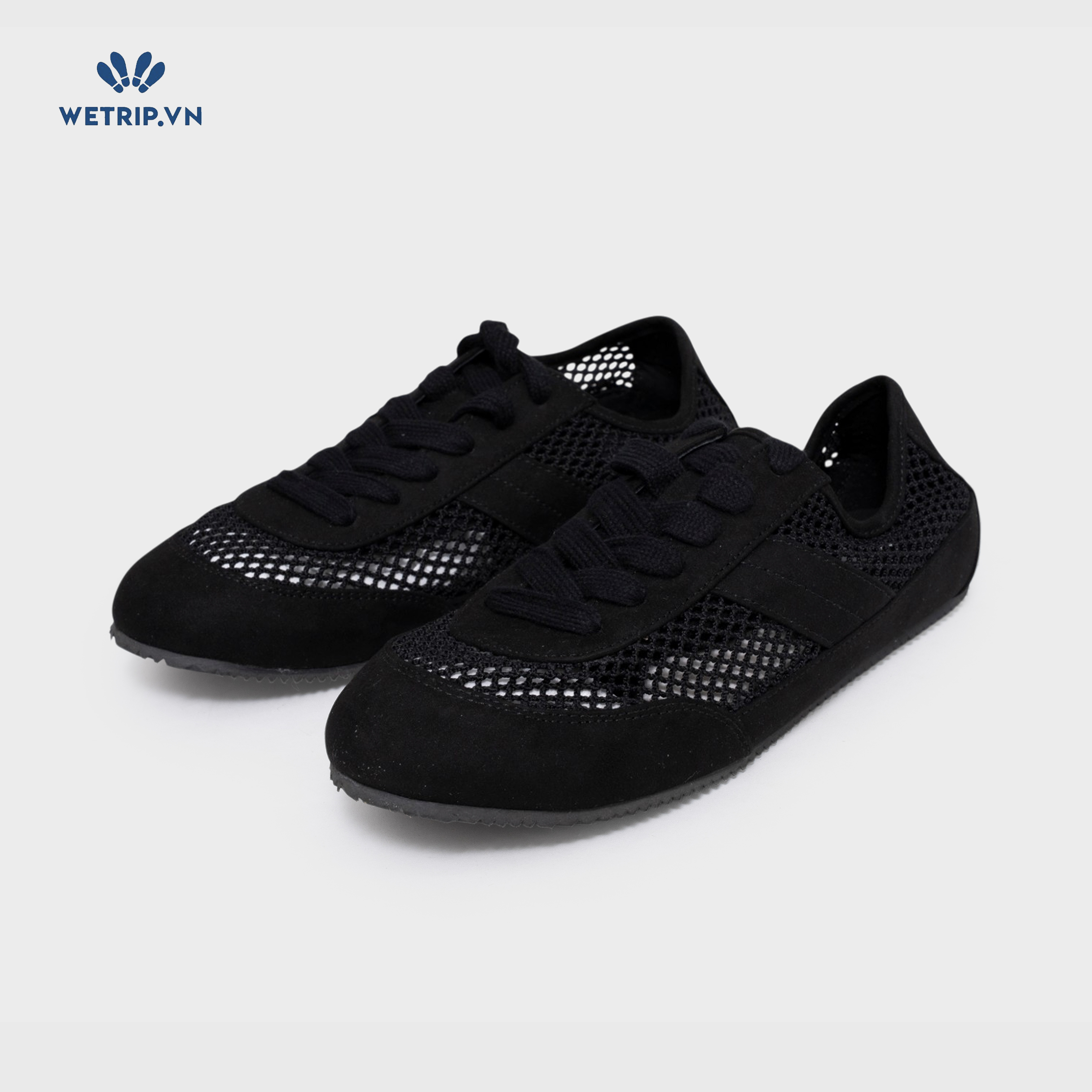 Sneakers Loft (vải phối lưới, đen) Mã SN-LOFT-003-A