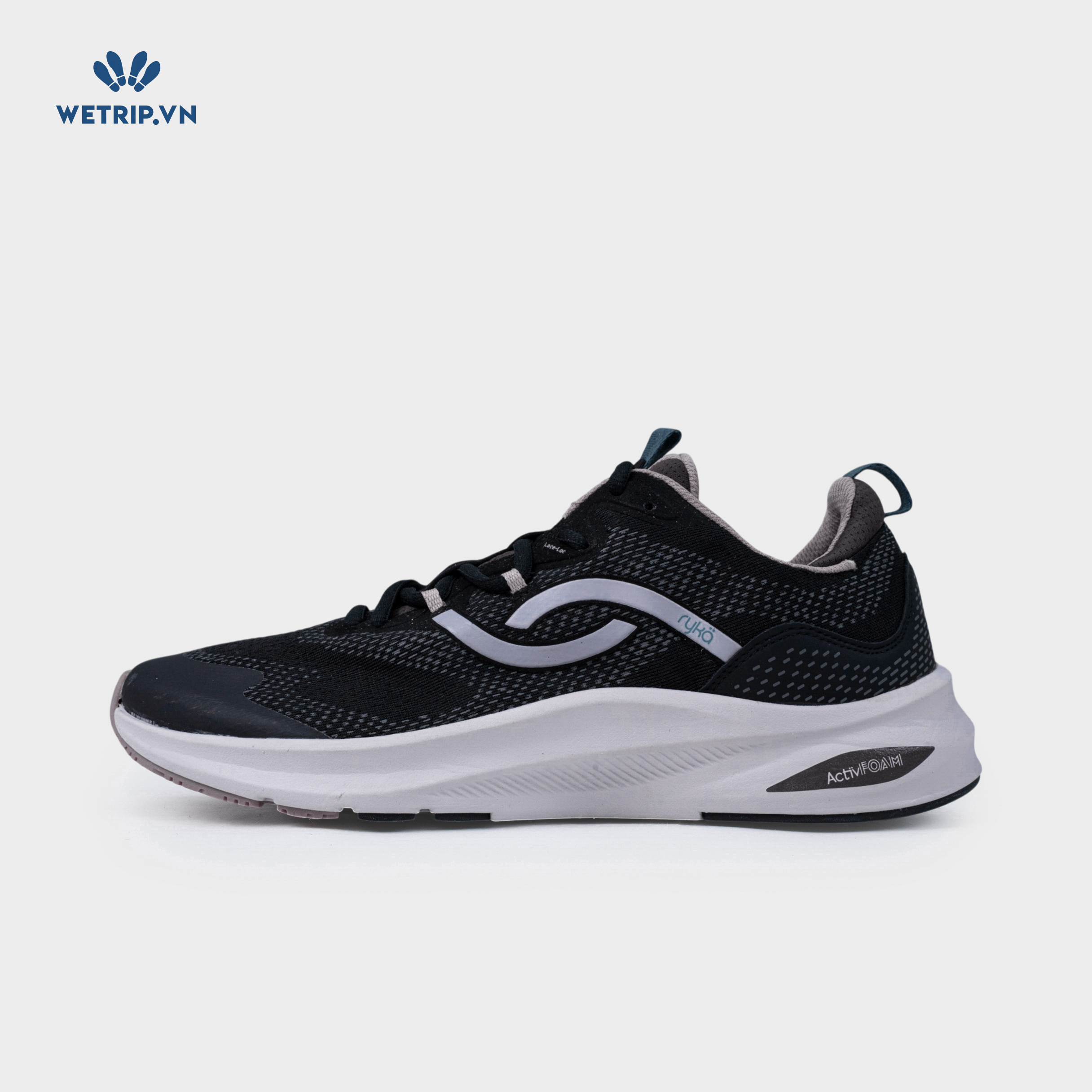 Sneakers RYKA (Đen đế trắng) Mã SN-RYKA-033-A