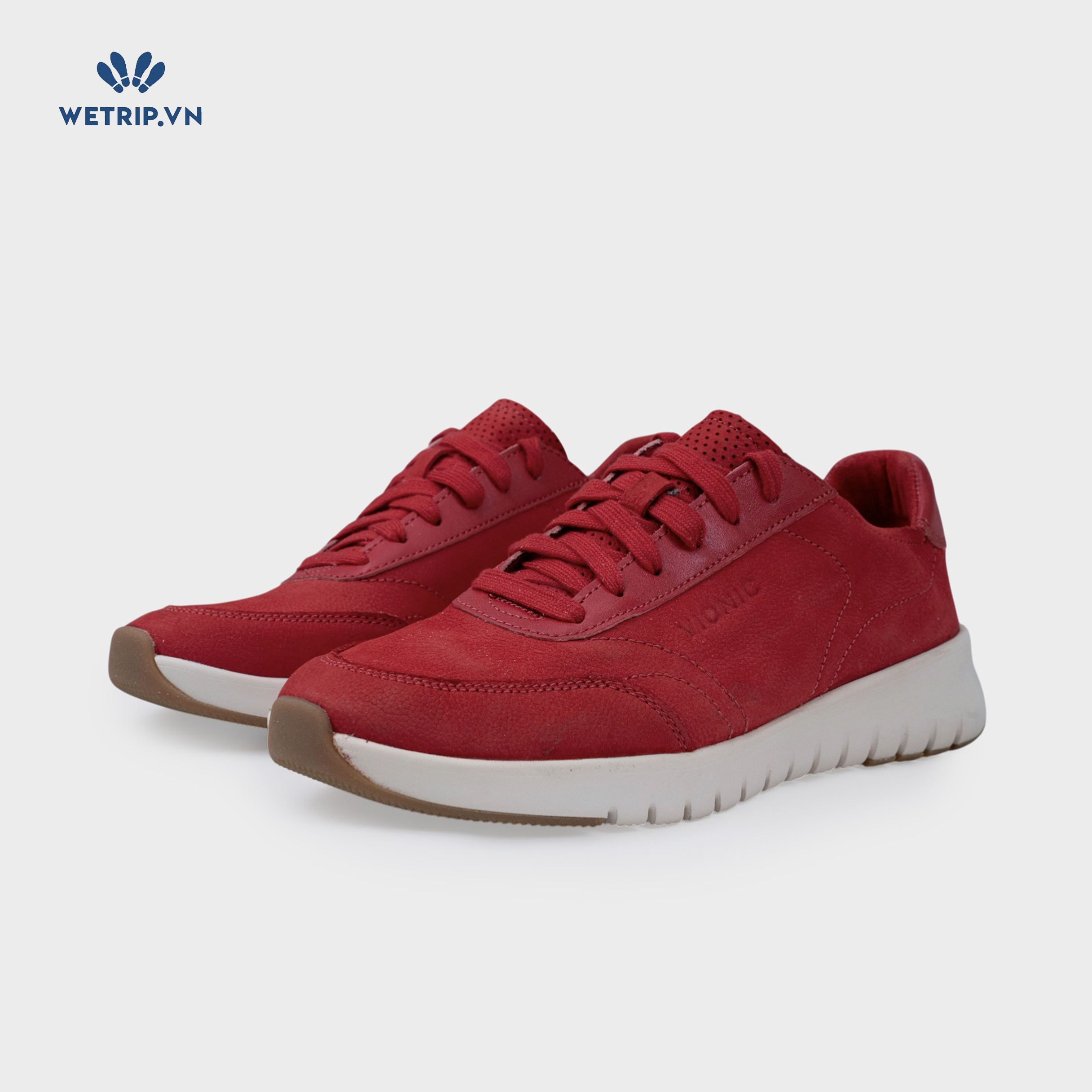 Sneakers Vionic (Da đỏ, đế trắng) Mã SN-VINIC-036-B