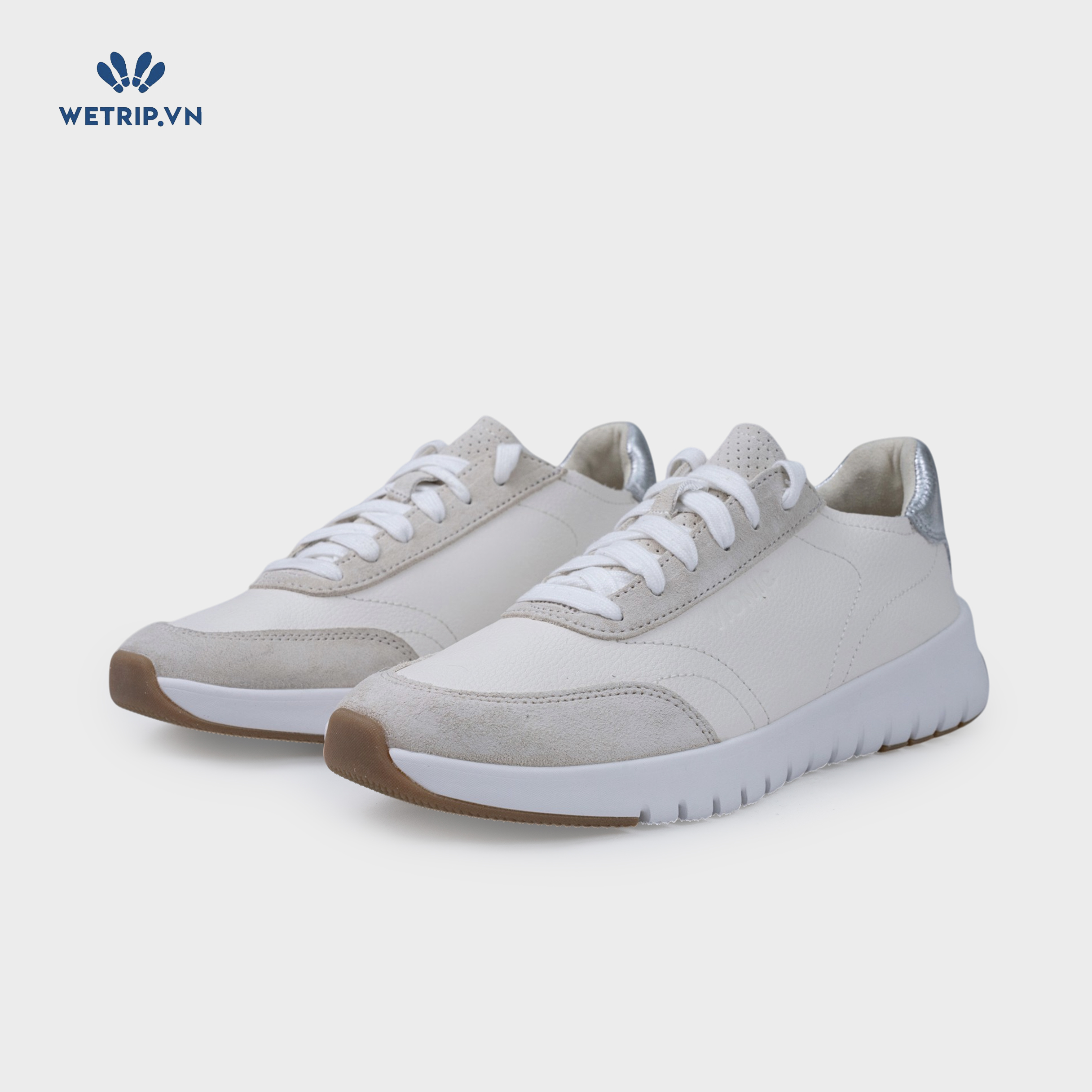 Sneakers Vionic (Da kem, gót bạc) Mã SN-VINIC-036-D