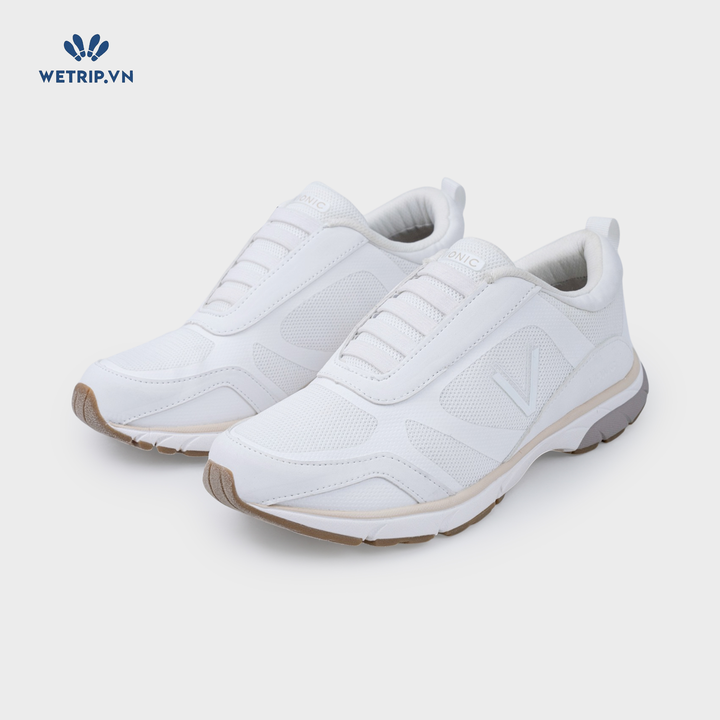 Sneakers Vionic (Da phối lưới, trắng đục) Mã SN-VINIC-035-A