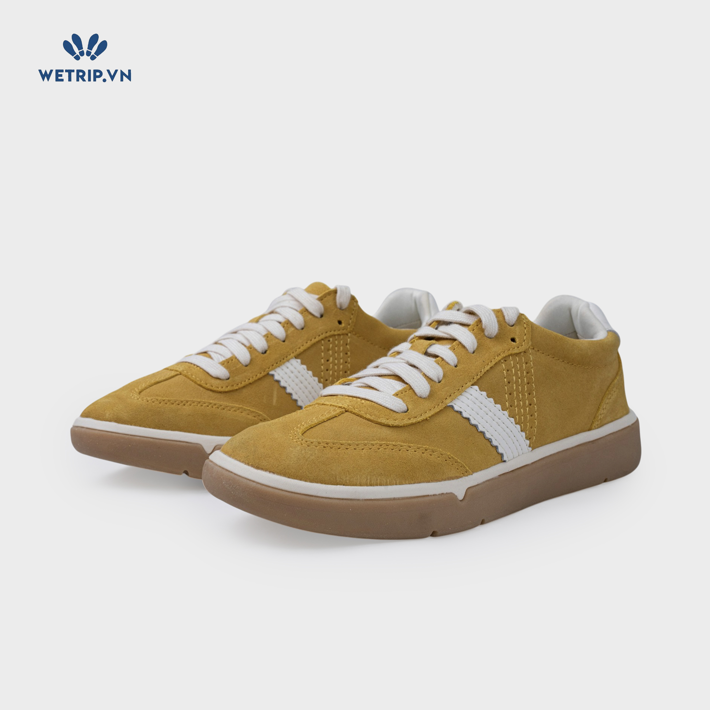 Sneakers Vionic (Da vàng, gót trắng) Mã SN-VINIC-039-C