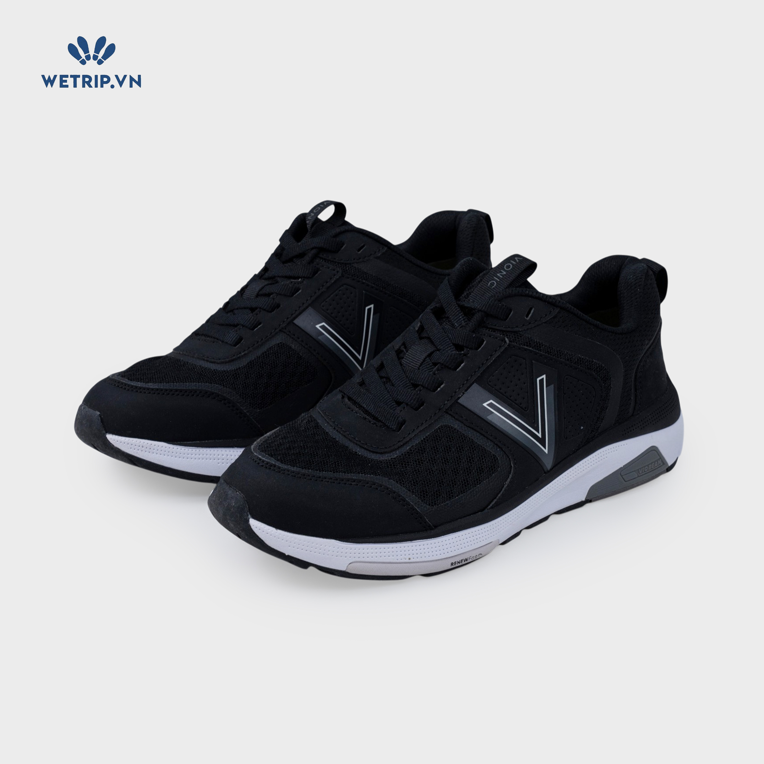 Sneakers Vionic (Đen, đế xám) Mã SN-VINIC-027-C1