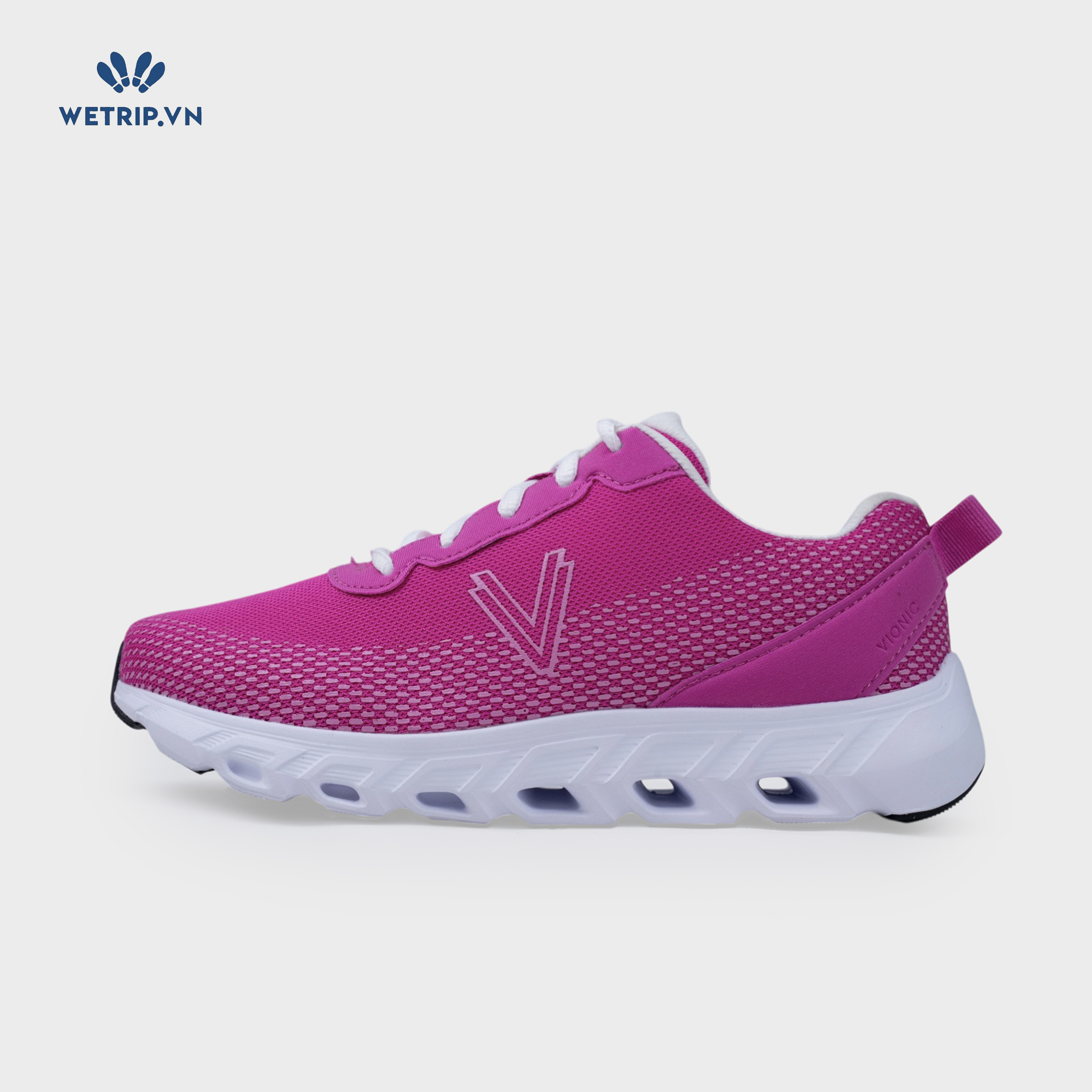 Sneakers Vionic (Vải hồng, đế trắng) Mã SN-VINIC-038-B