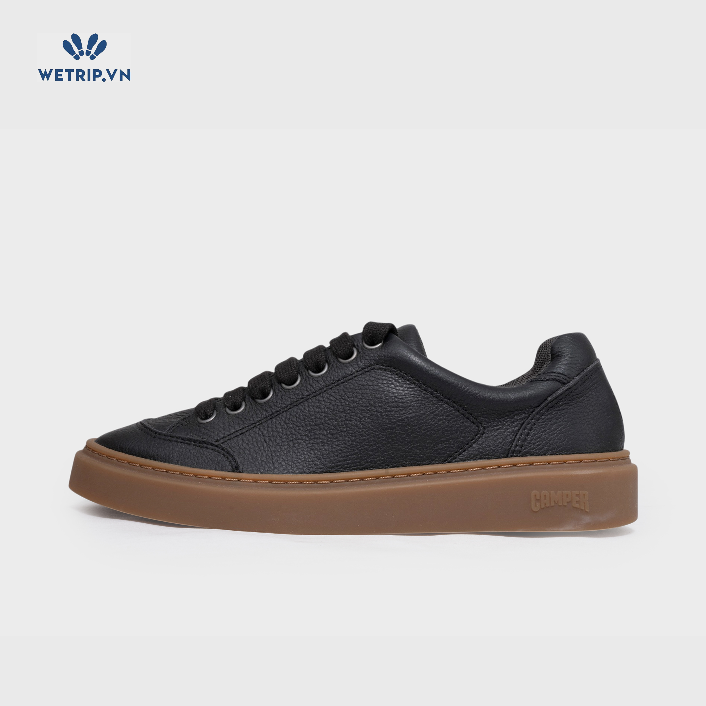 Sneakers We_Camper (da, đên đế nâu) (Mã) SN-CP-175-A