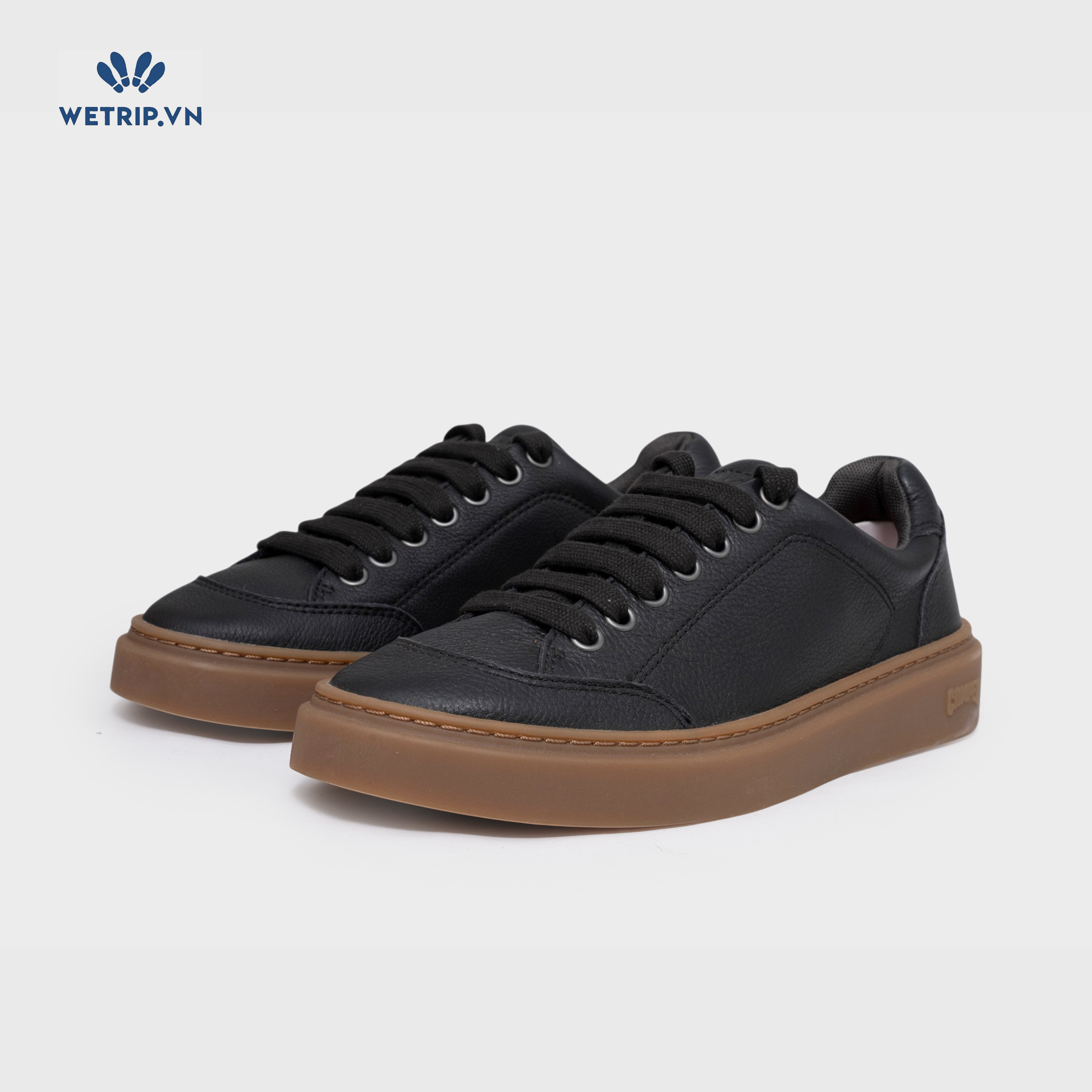 Sneakers We_Camper (da, đên đế nâu) (Mã) SN-CP-175-A