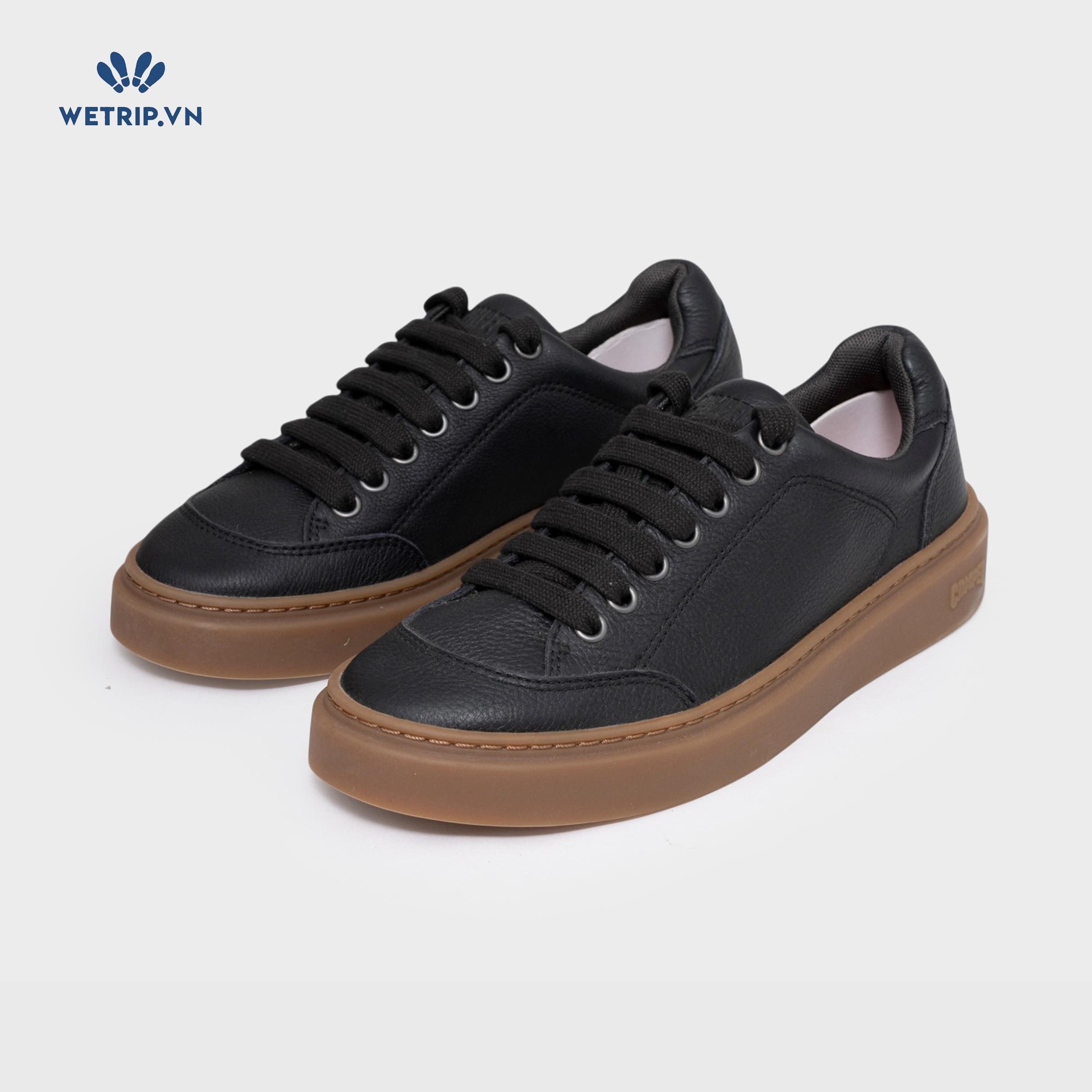 Sneakers We_Camper (da, đên đế nâu) (Mã) SN-CP-175-A