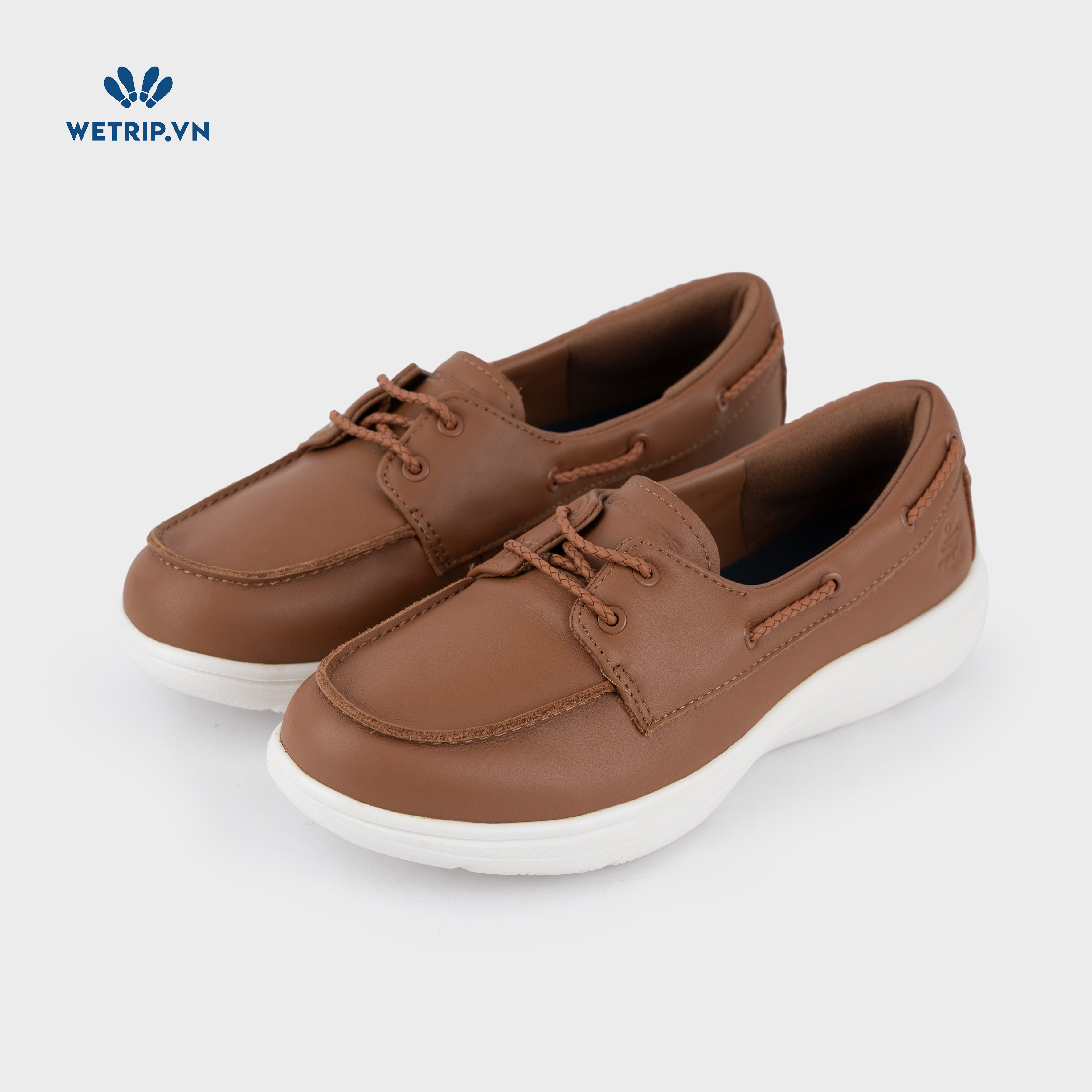 Sneakers We_SKE (Da nâu đế trắng) Mã GL-SKE-018-B