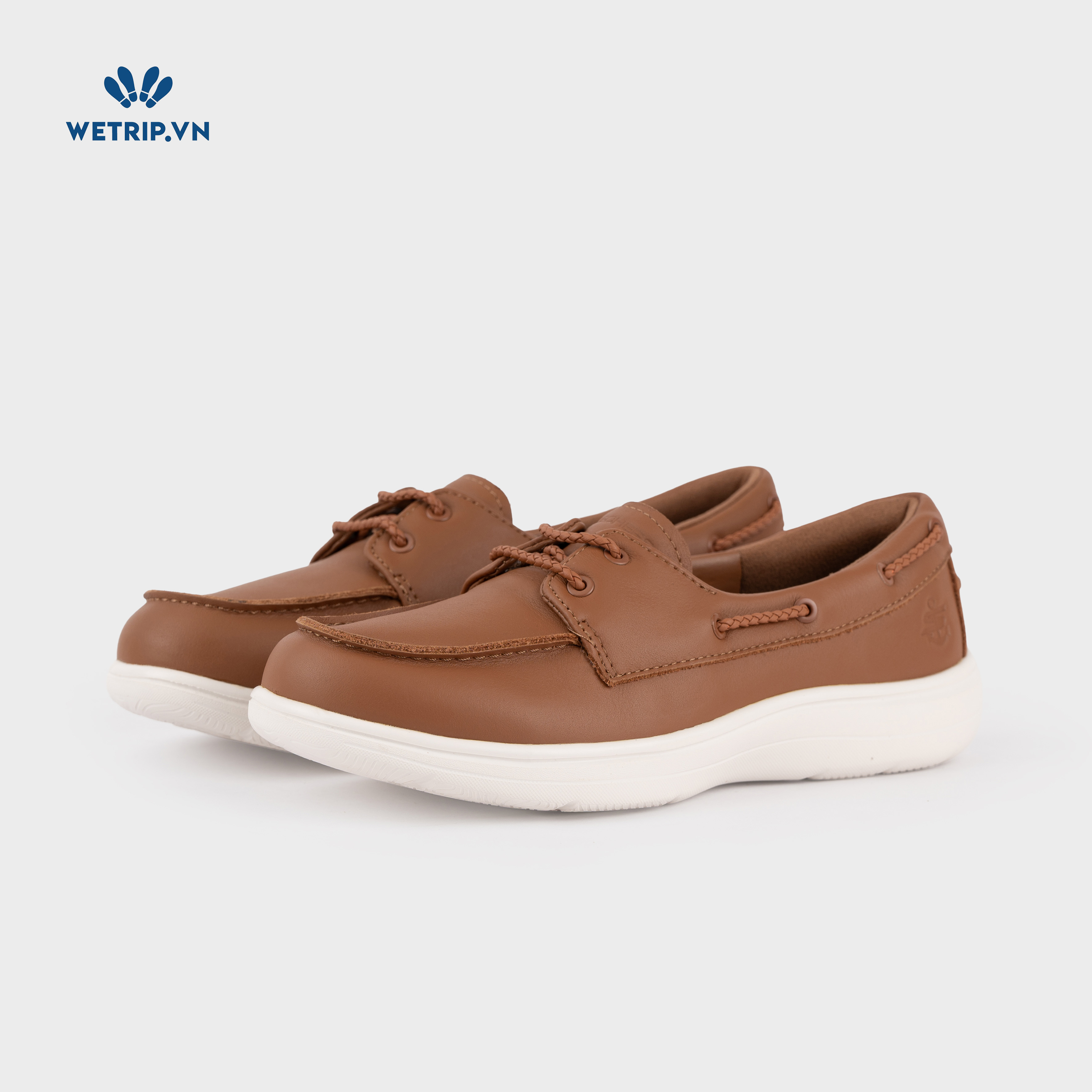 Sneakers We_SKE (Da nâu đế trắng) Mã GL-SKE-018-B