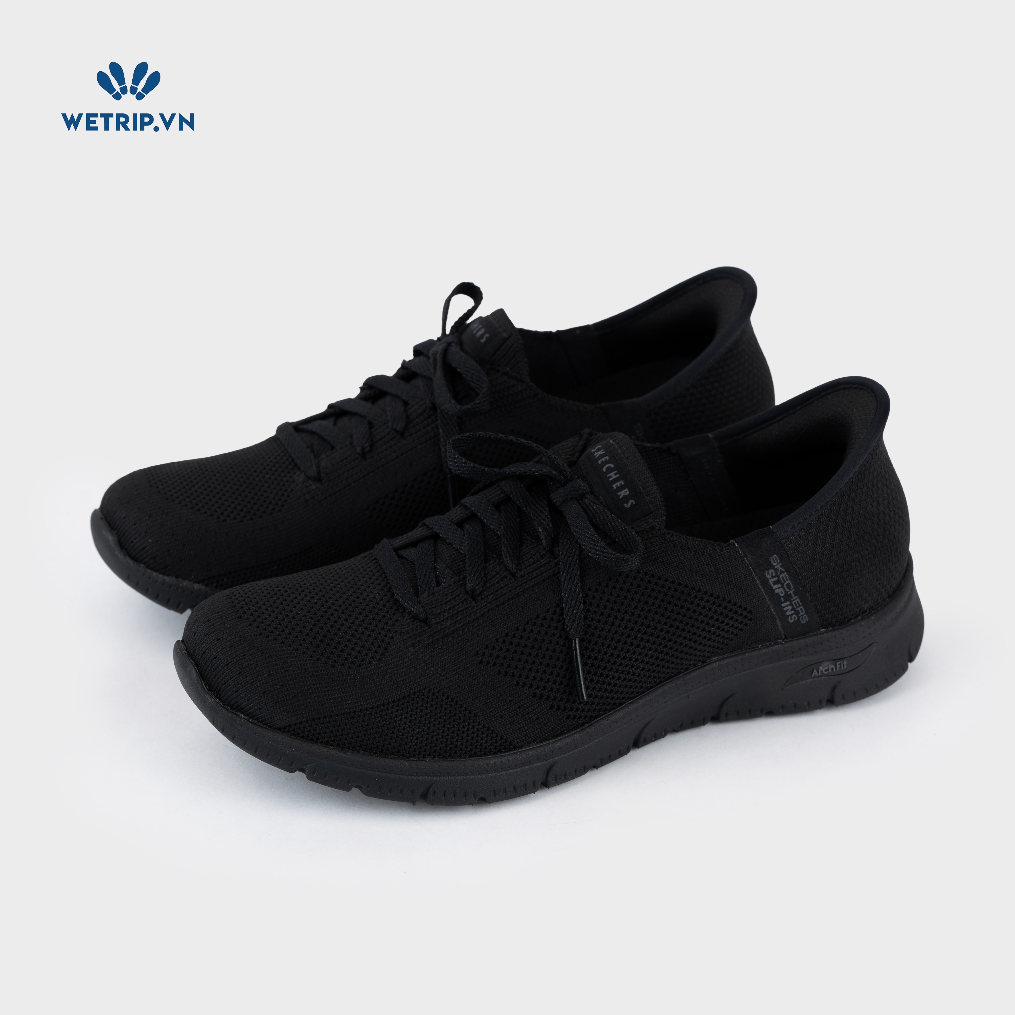 Sneakers We_SKE (Vải, đen đế đen) Mã SN-SKE-104-A