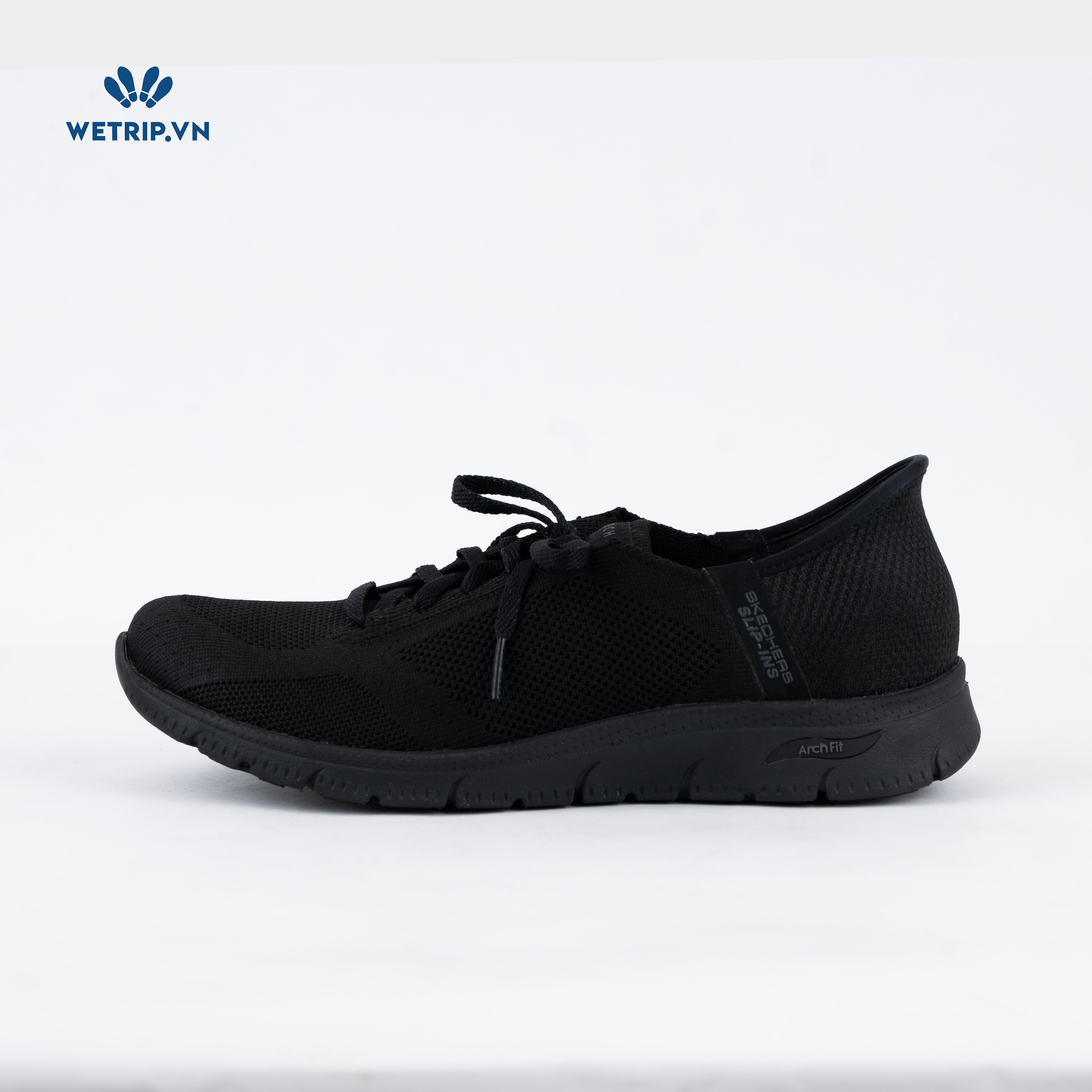 Sneakers We_SKE (Vải, đen đế đen) Mã SN-SKE-104-A