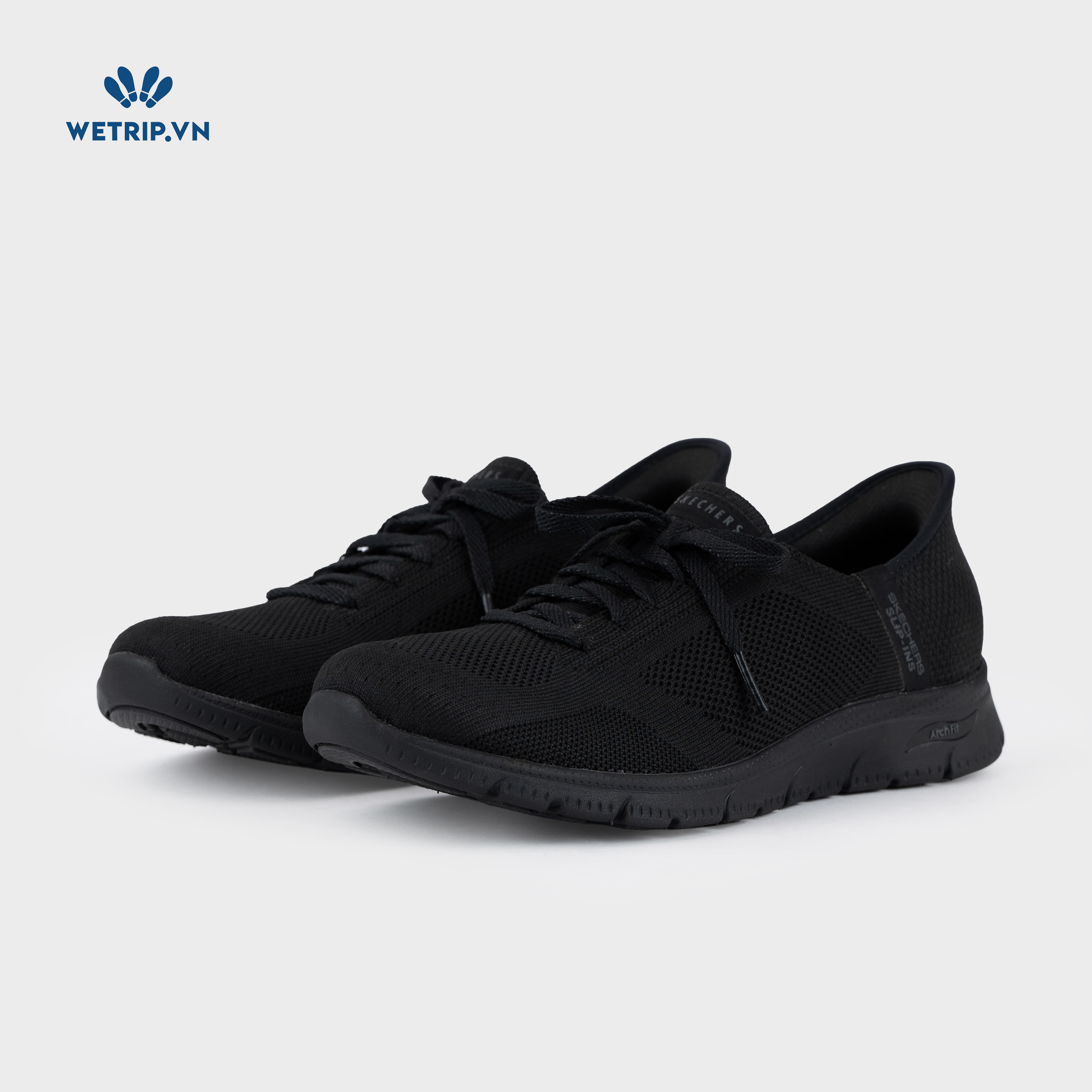 Sneakers We_SKE (Vải, đen đế đen) Mã SN-SKE-104-A
