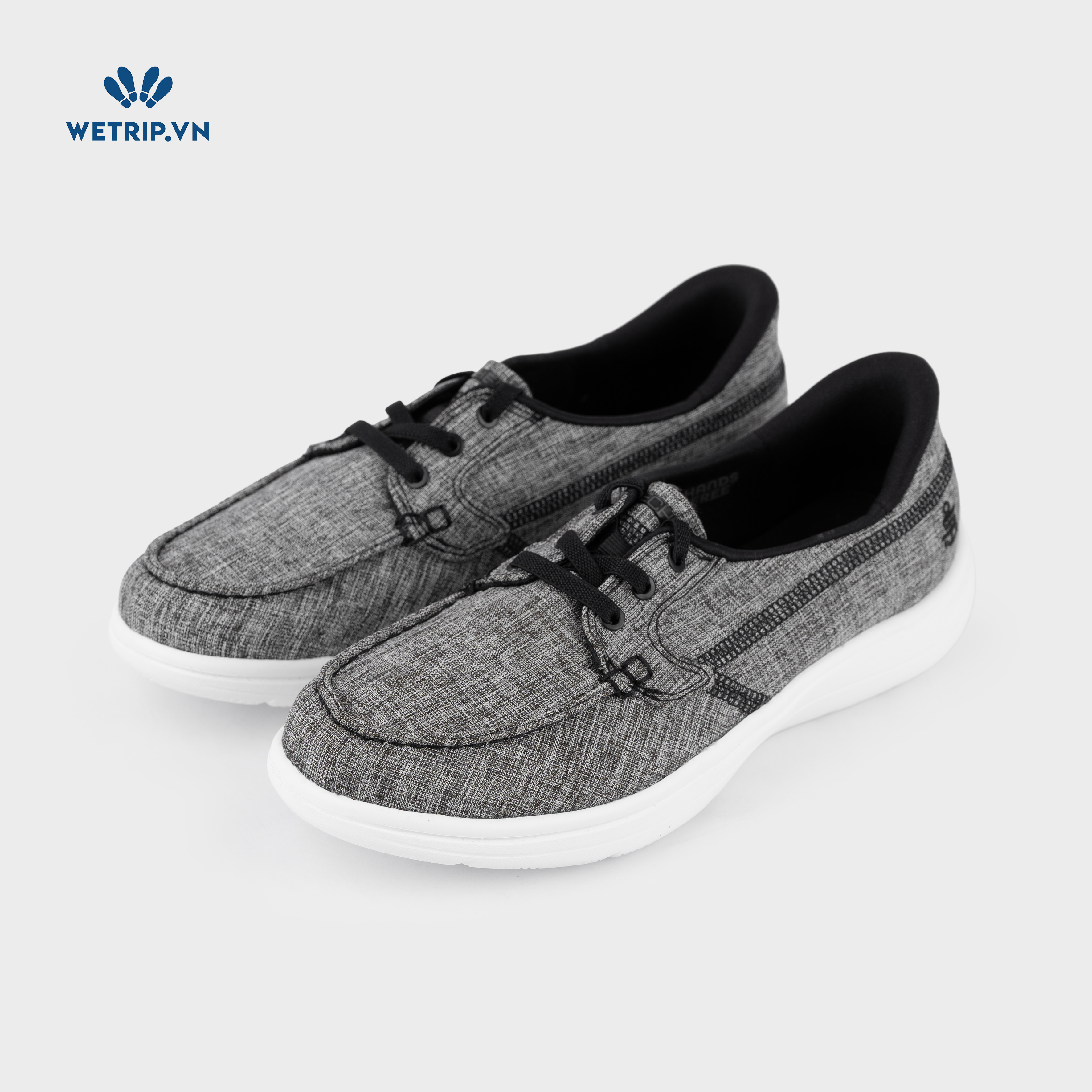 Sneakers We_SKE (Vải xám đen đế trắng) Mã GL-SKE-019-B