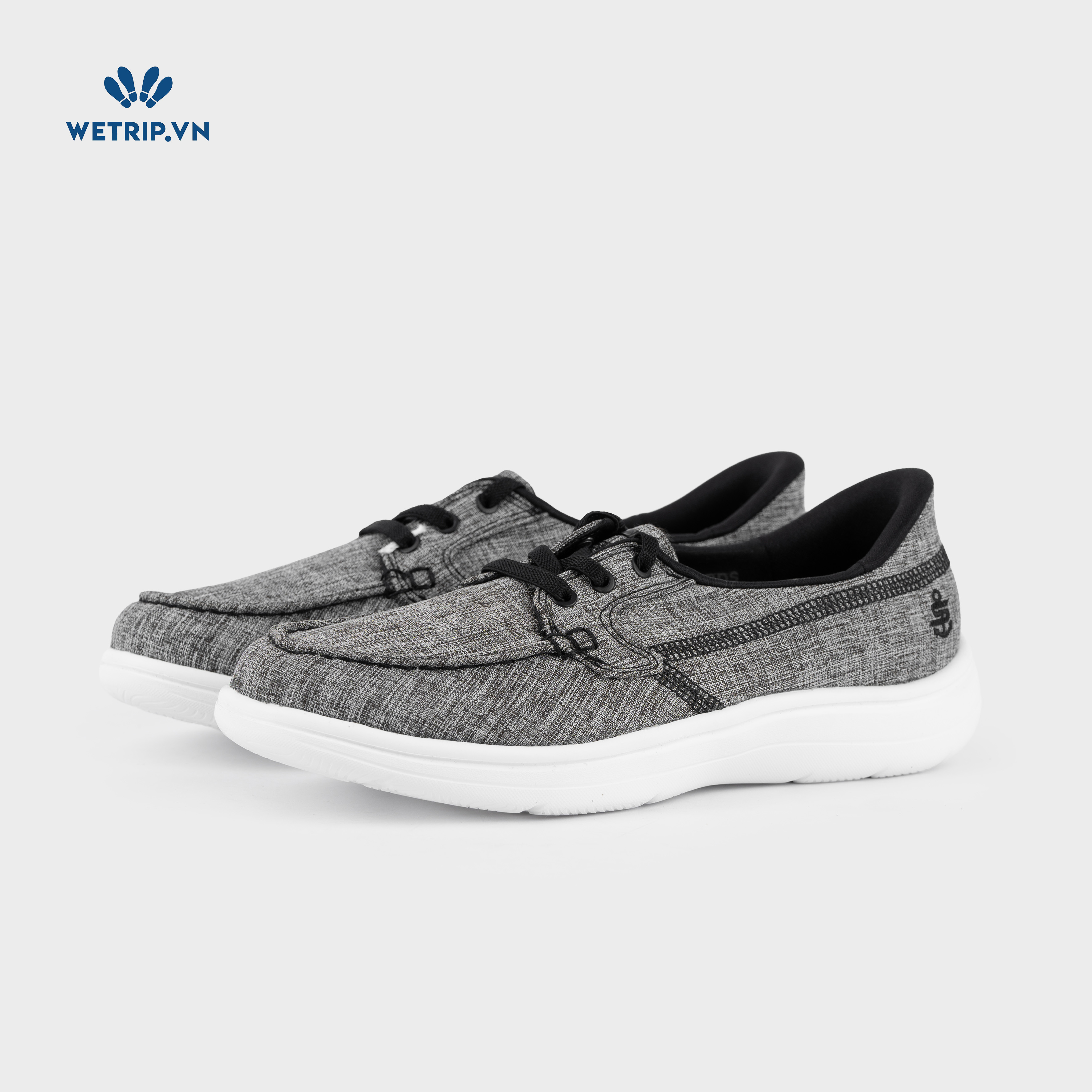 Sneakers We_SKE (Vải xám đen đế trắng) Mã GL-SKE-019-B