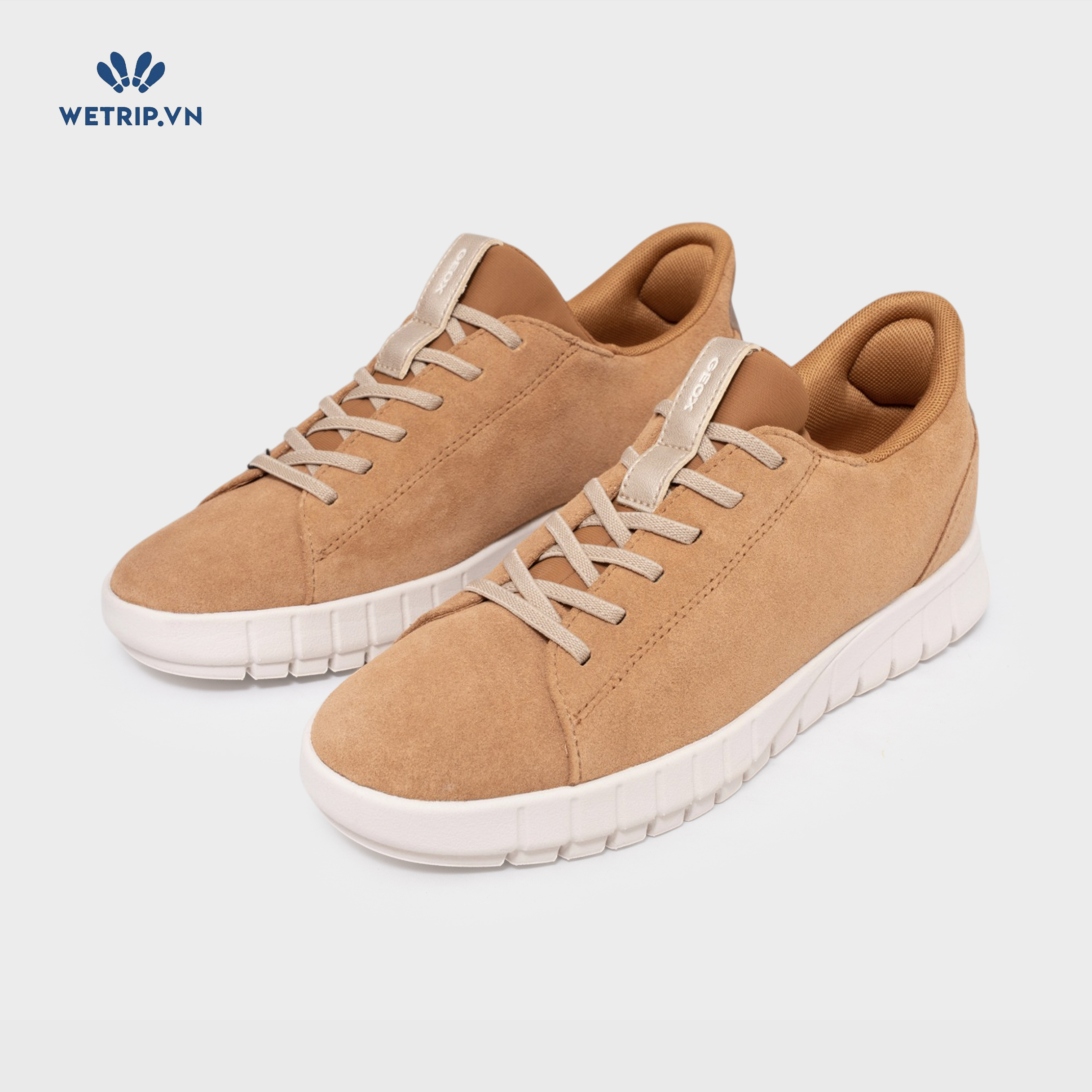 Sneakers Wetrip_Geox (da lộn, nâu bò) Mã SN-GEOX-062-H