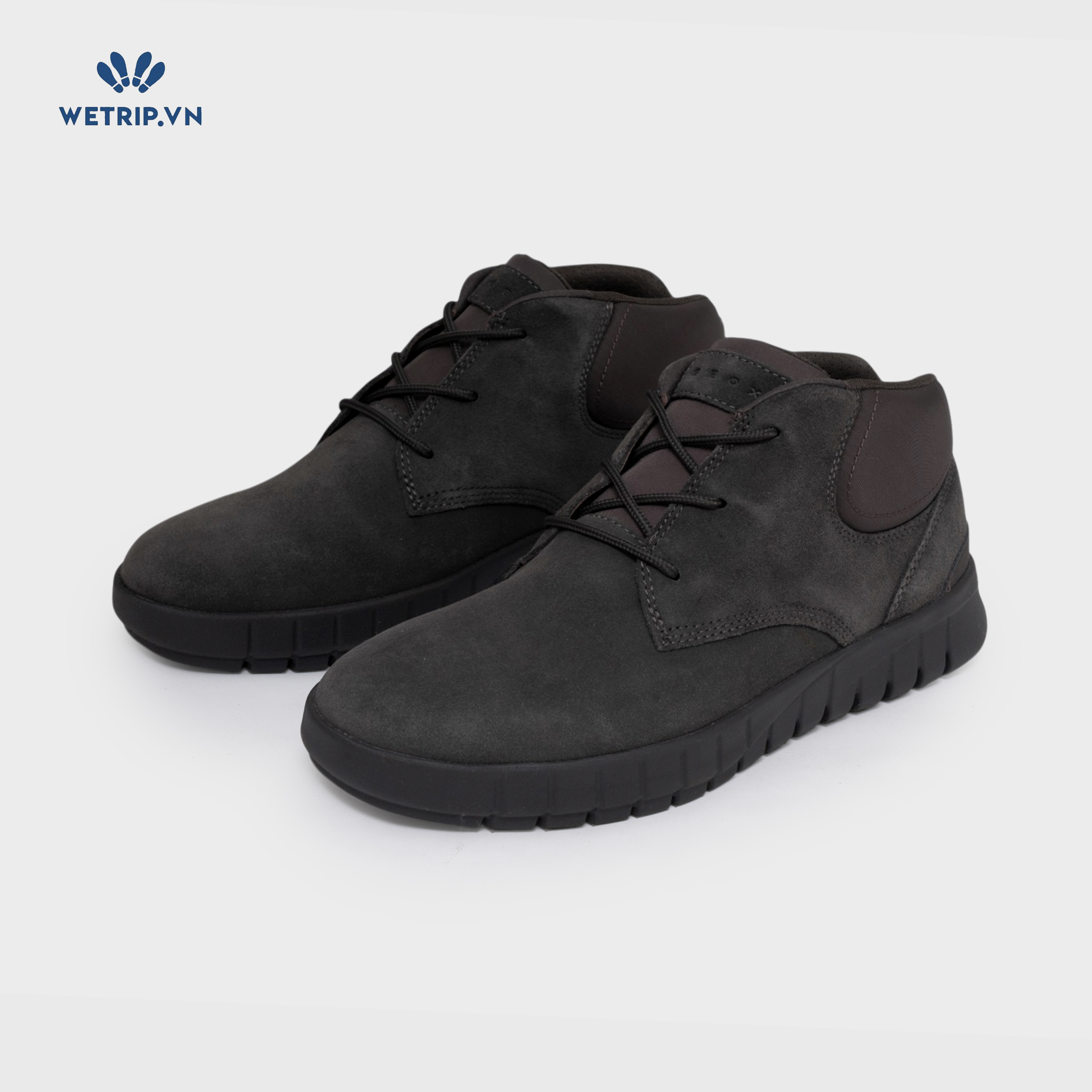Sneakers Wetrip_Geox (da lộn, nâu đen) Mã SN-GEOX-064-A