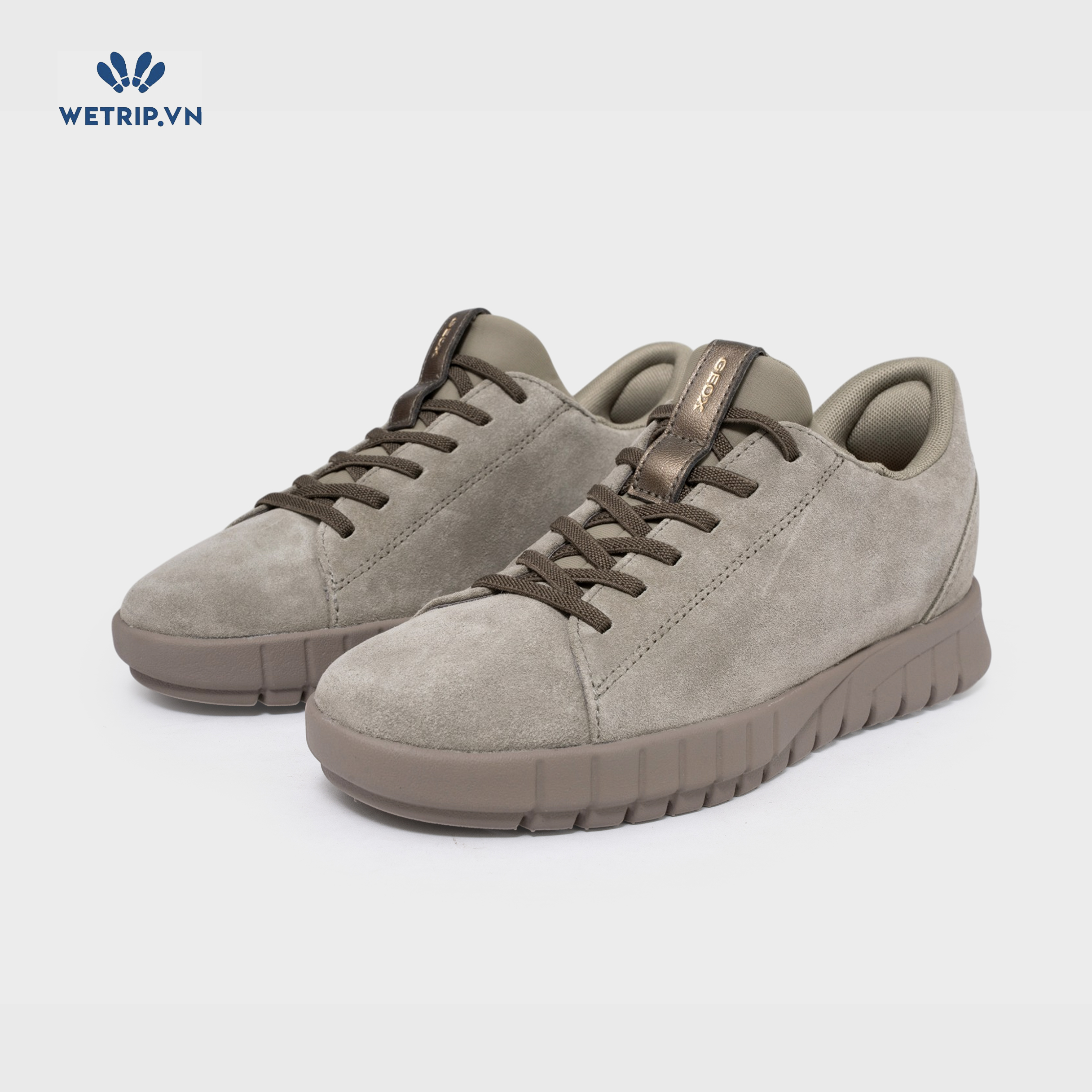 Sneakers Wetrip_Geox (da lộn, xanh rêu) Mã SN-GEOX-062-E