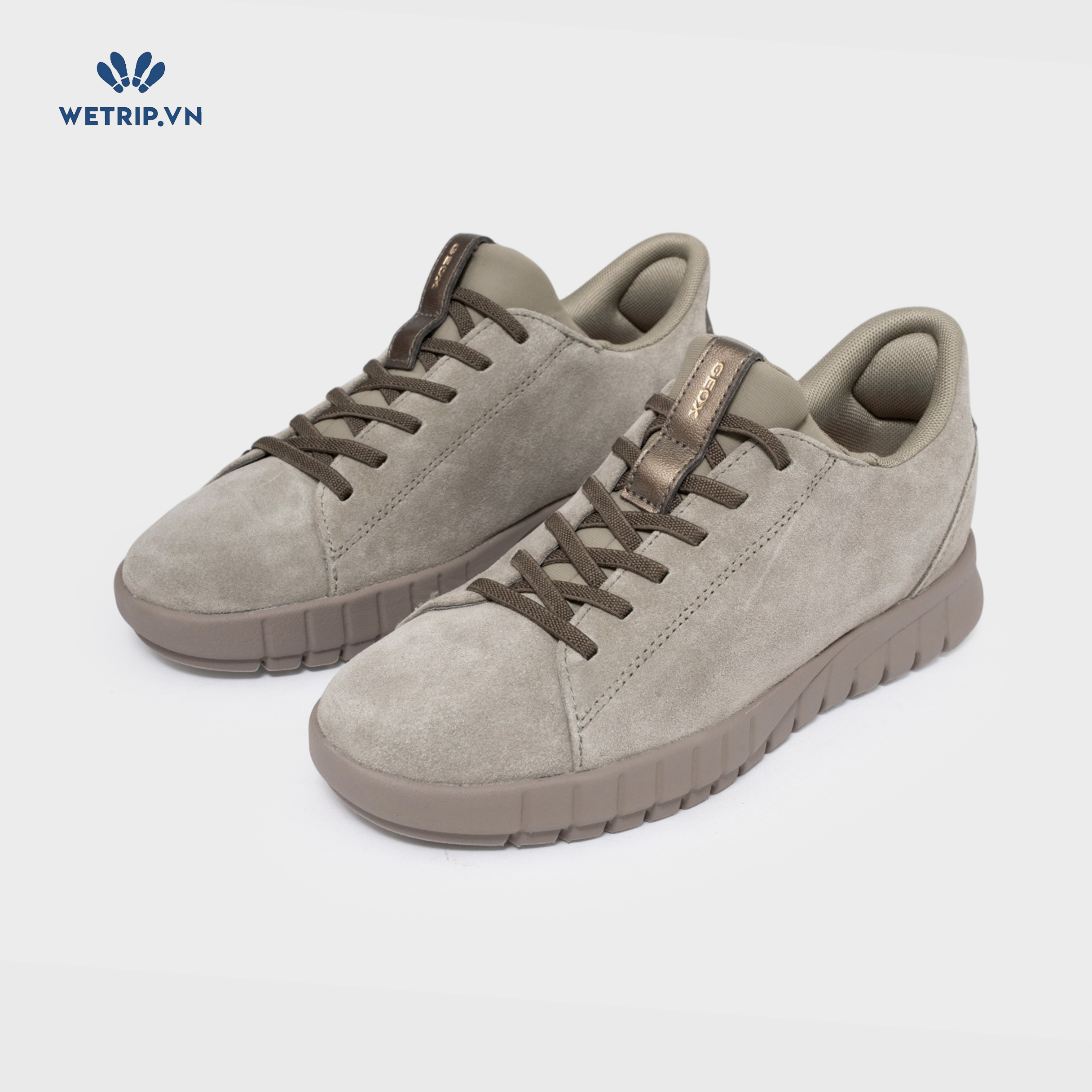 Sneakers Wetrip_Geox (da lộn, xanh rêu) Mã SN-GEOX-062-E