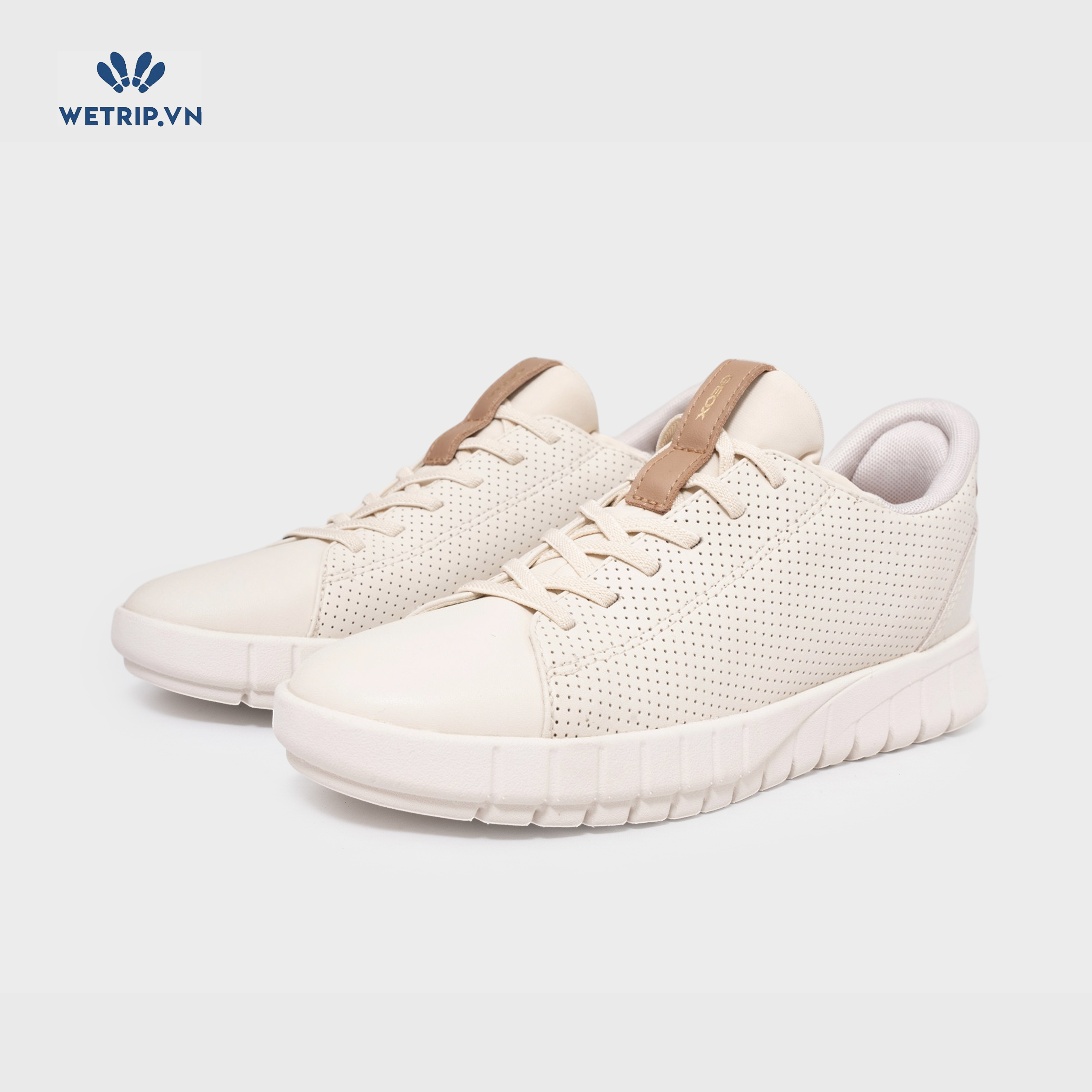 Sneakers Wetrip_Geox (kem, đế kem) Mã SN-GEOX-062-G