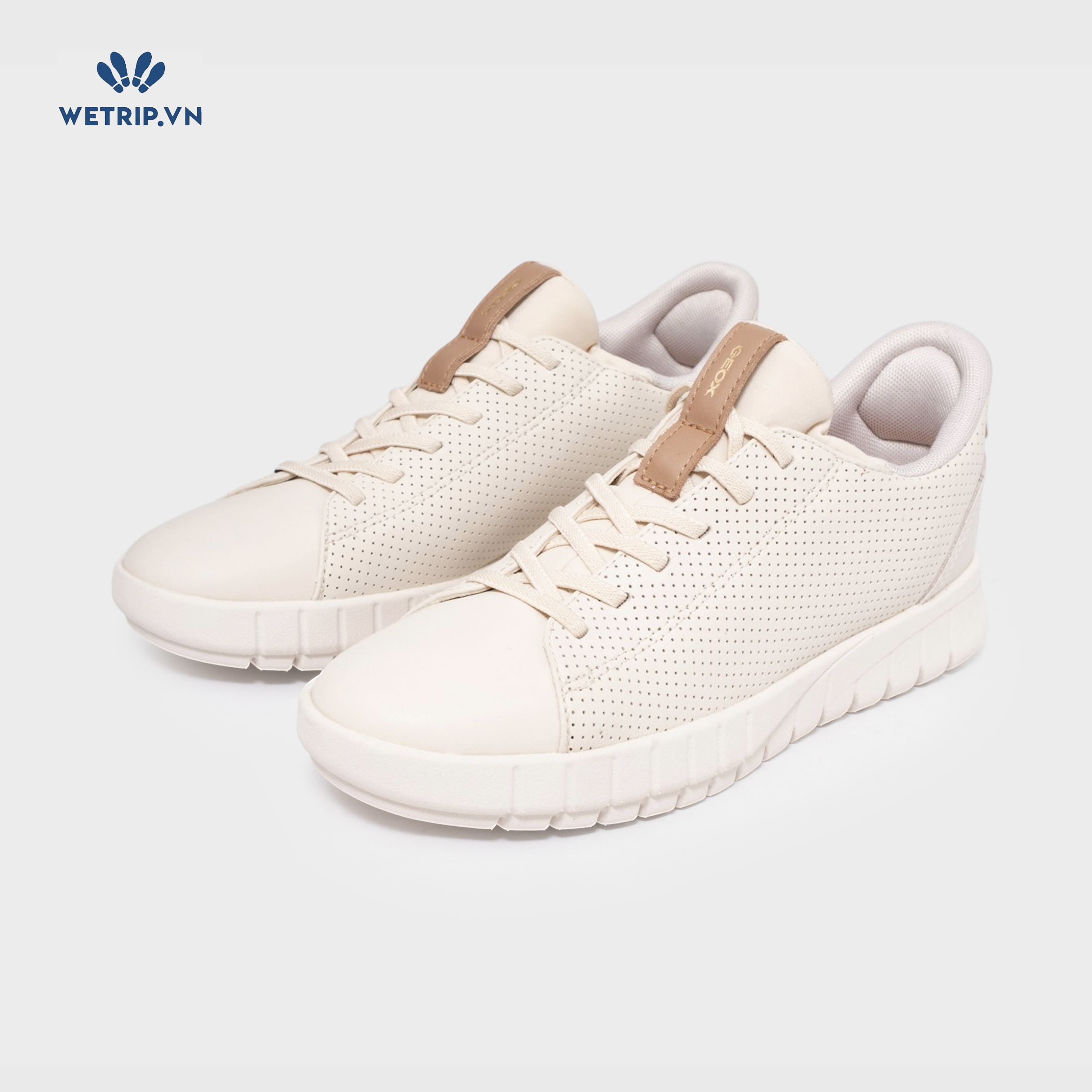 Sneakers Wetrip_Geox (kem, đế kem) Mã SN-GEOX-062-G
