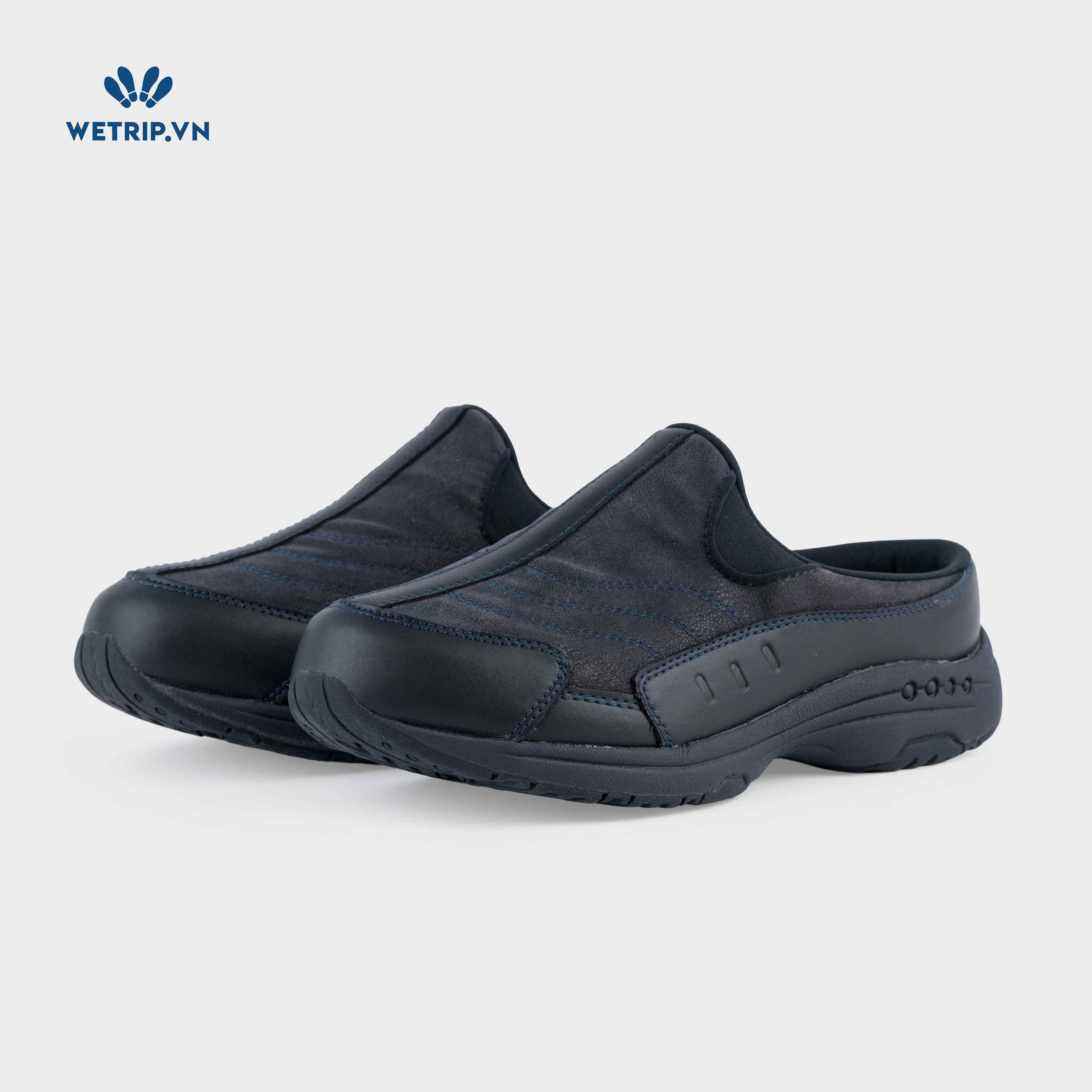 Traveltime clogs Easy Spirit (Đen chỉ xanh) Mã GL-EAS-003-G13